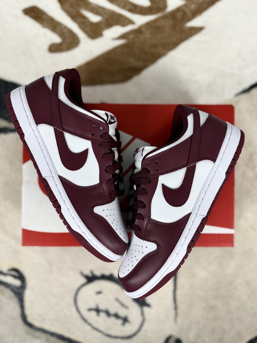 Nike Dunk Low Retro White Burgundy Crush (Wine Red) Casual Shoes DD1503-108 6 cmp i1748036770520 5248 0 6