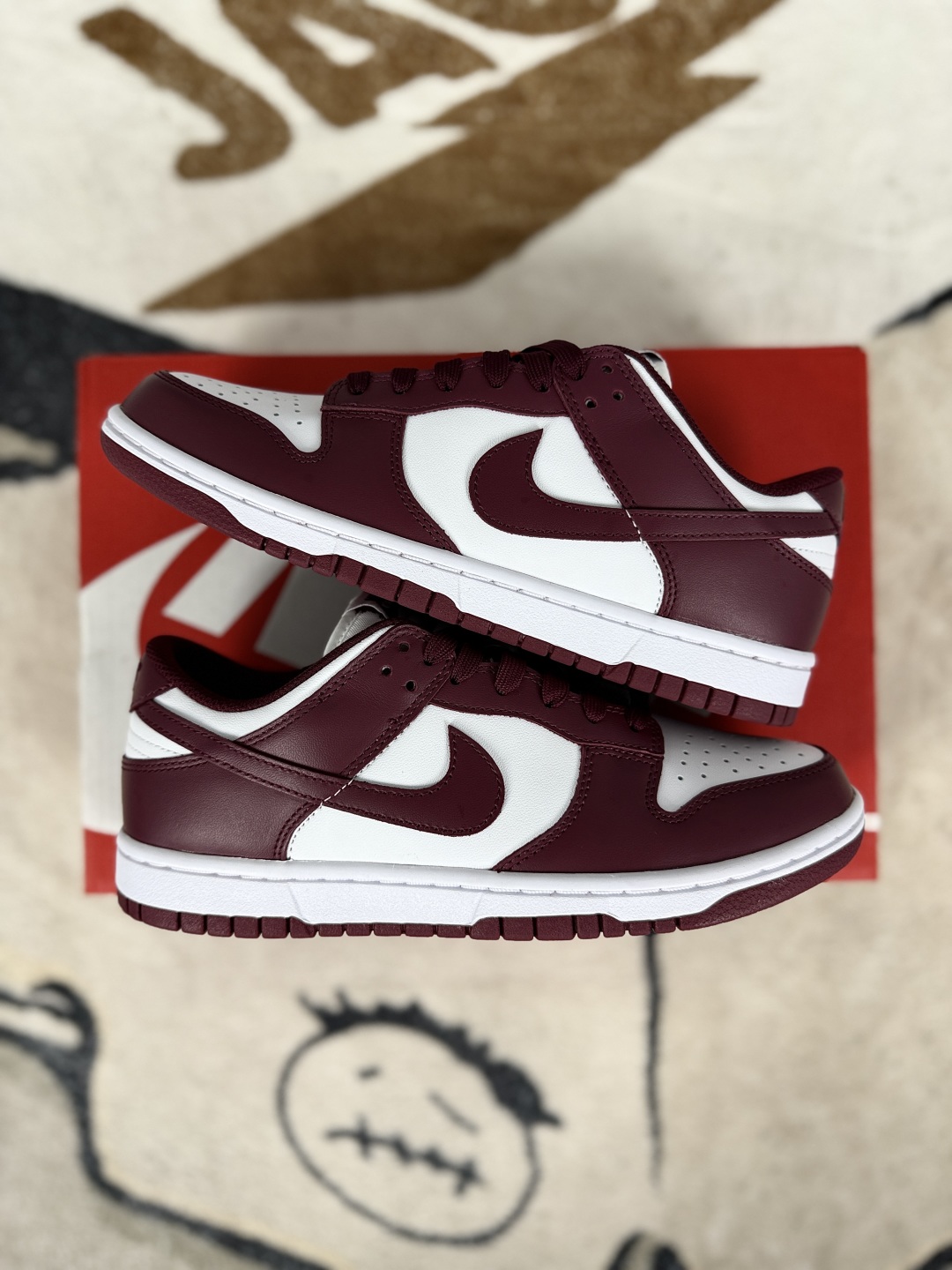 Nike Dunk Low Retro White Burgundy Crush (Wine Red) Casual Shoes DD1503-108 9 cmp i1748036771409 2757 0 7