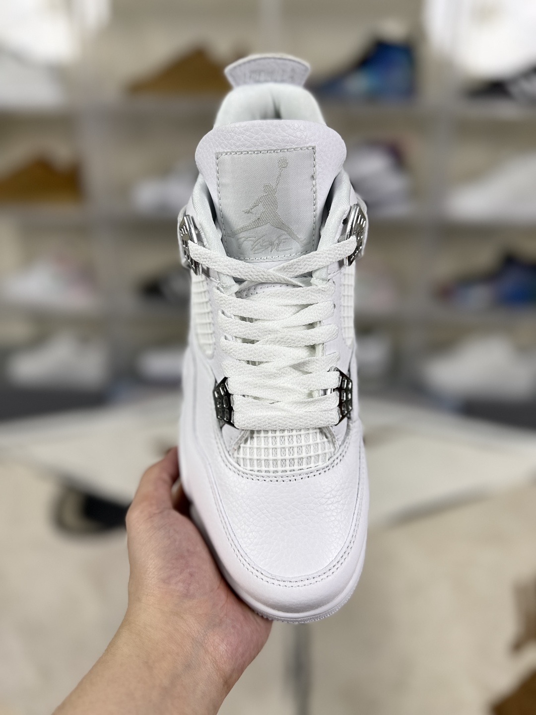 Air Jordan 4 Retro 'Pure Money' Silver Buckle Mid-Top Basketball Shoes 5 cmp i1748036794831 5222 0 3