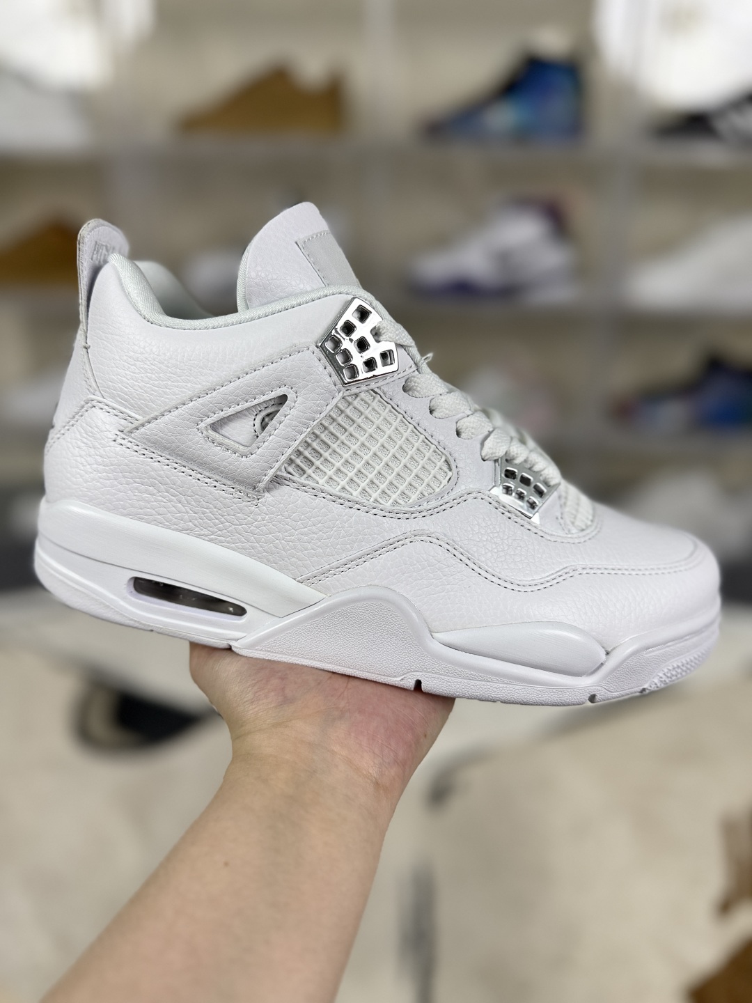 Air Jordan 4 Retro 'Pure Money' Silver Buckle Mid-Top Basketball Shoes 2 cmp i1748036794832 5072 0 0