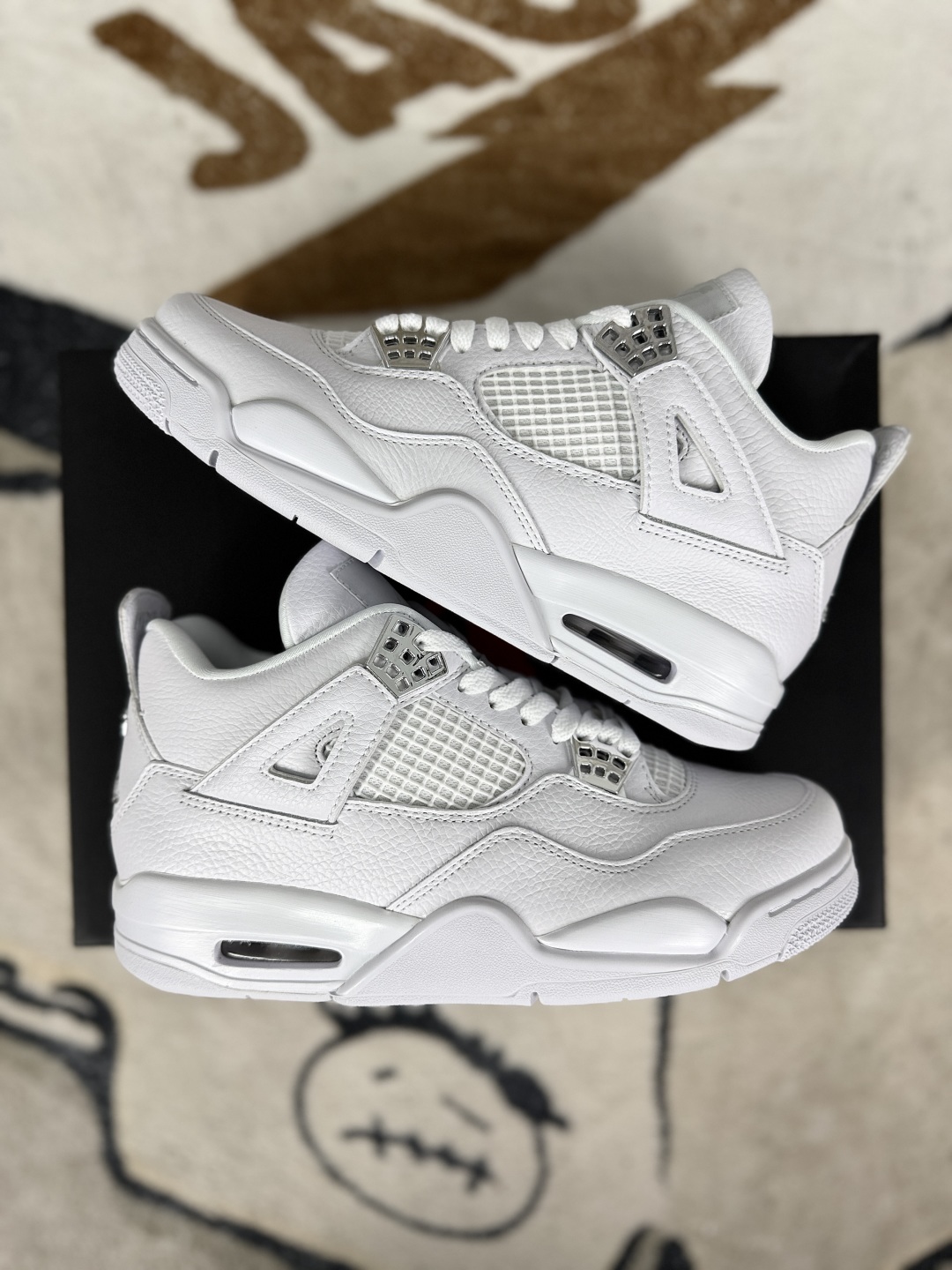 Air Jordan 4 Retro 'Pure Money' Silver Buckle Mid-Top Basketball Shoes 9 cmp i1748036794837 2633 0 7