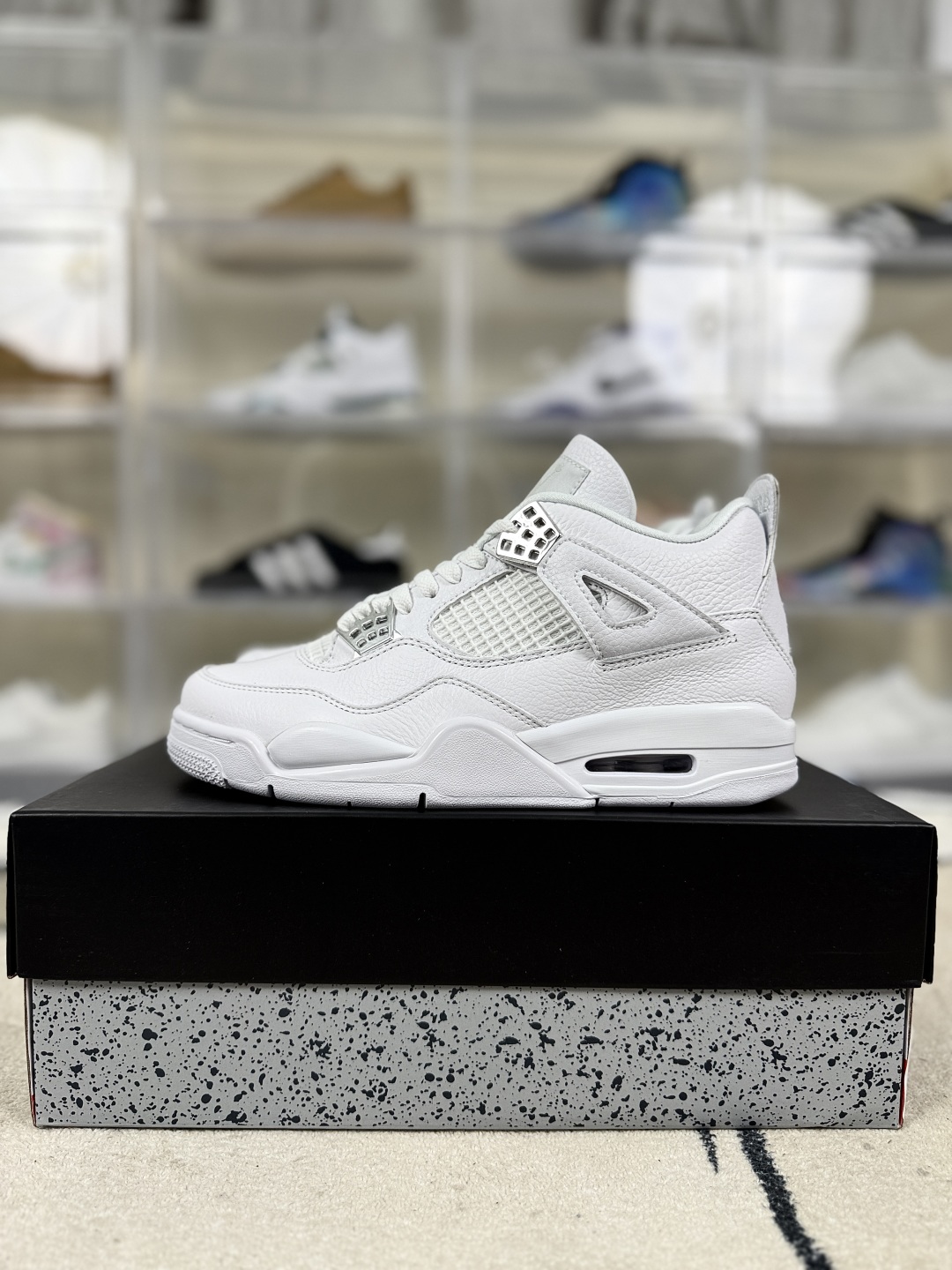 Air Jordan 4 Retro 'Pure Money' Silver Buckle Mid-Top Basketball Shoes 10 cmp i1748036794838 7507 0 8
