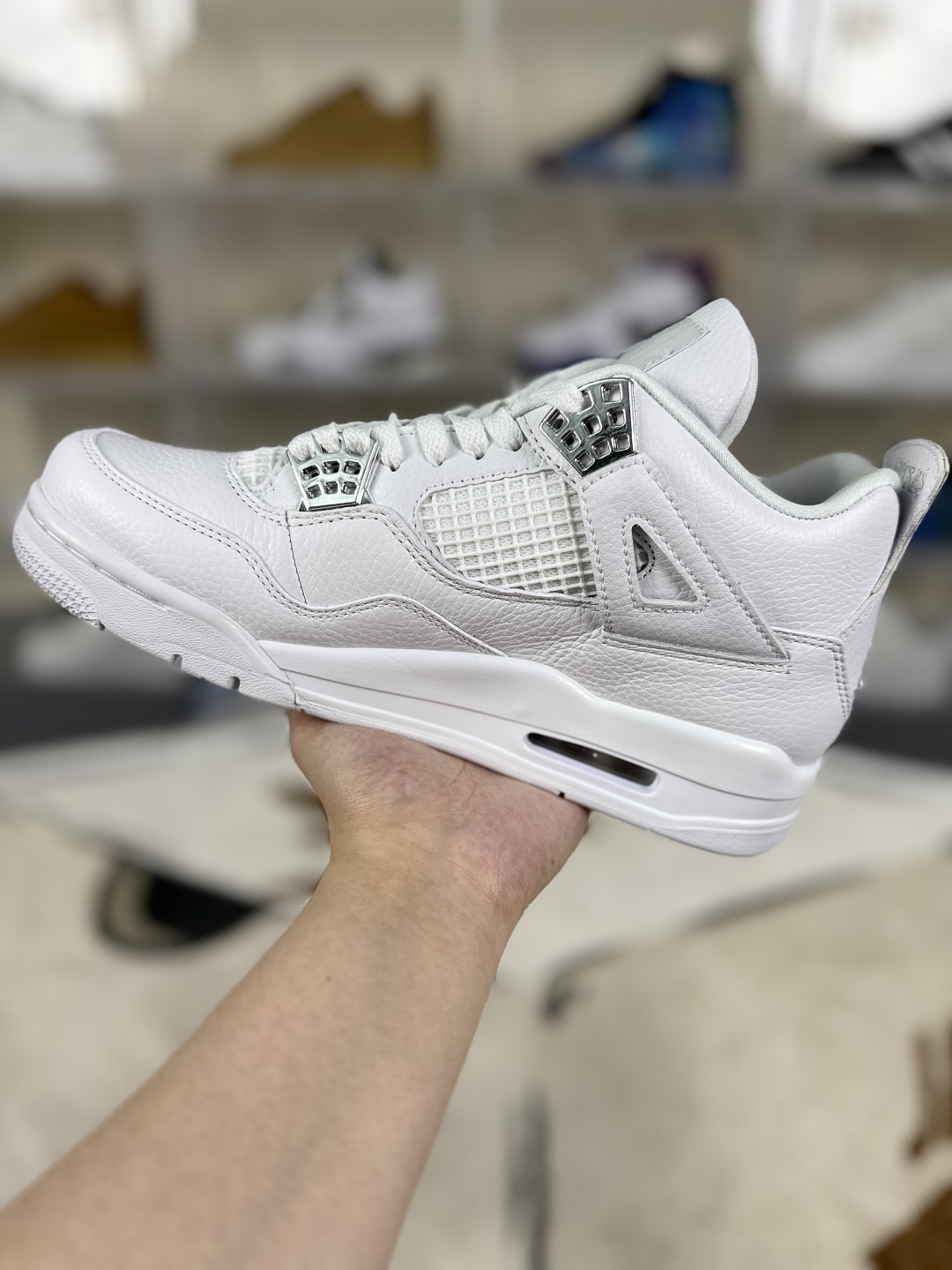 Air Jordan 4 Retro 'Pure Money' Silver Buckle Mid-Top Basketball Shoes 3 cmp i1748036801701 2738 0 1