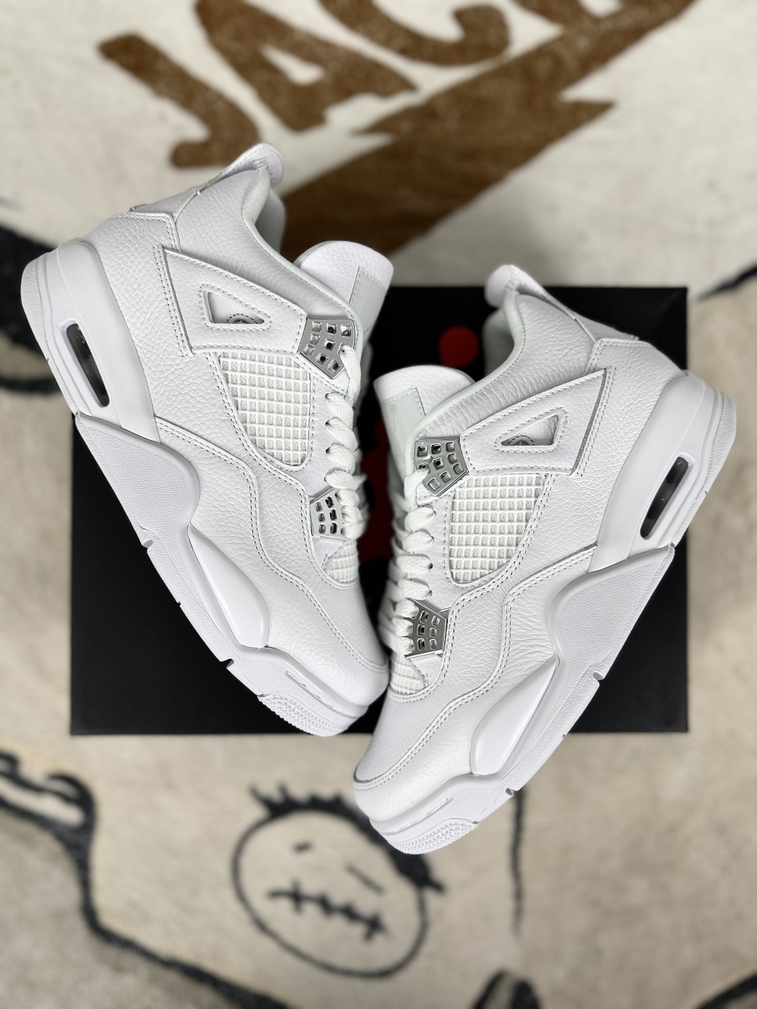 Air Jordan 4 Retro 'Pure Money' Silver Buckle Mid-Top Basketball Shoes 6 cmp i1748036801711 8564 0 6