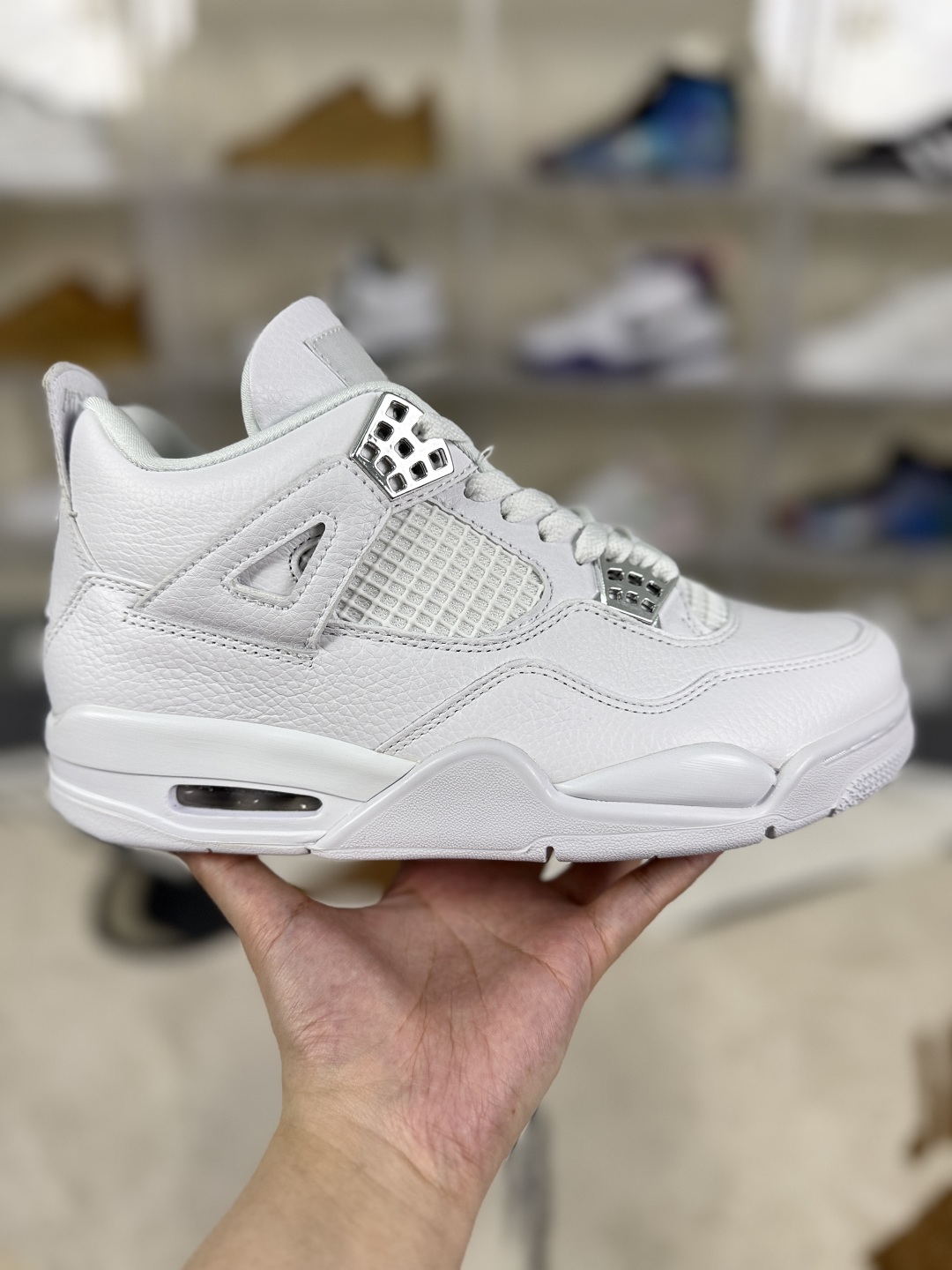 Air Jordan 4 Retro 'Pure Money' Silver Buckle Mid-Top Basketball Shoes 8 cmp i1748036801718 9196 0 5