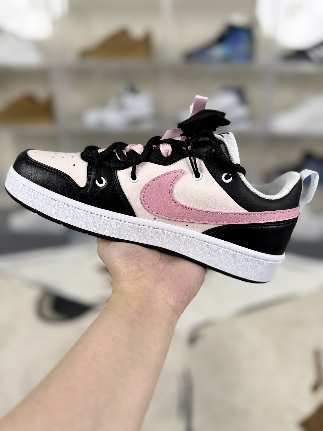 Nike Court Borough 2 Low Top Black Pink Leather Sneakers DV5456-104 3 cmp i1748125299251 753 0 1