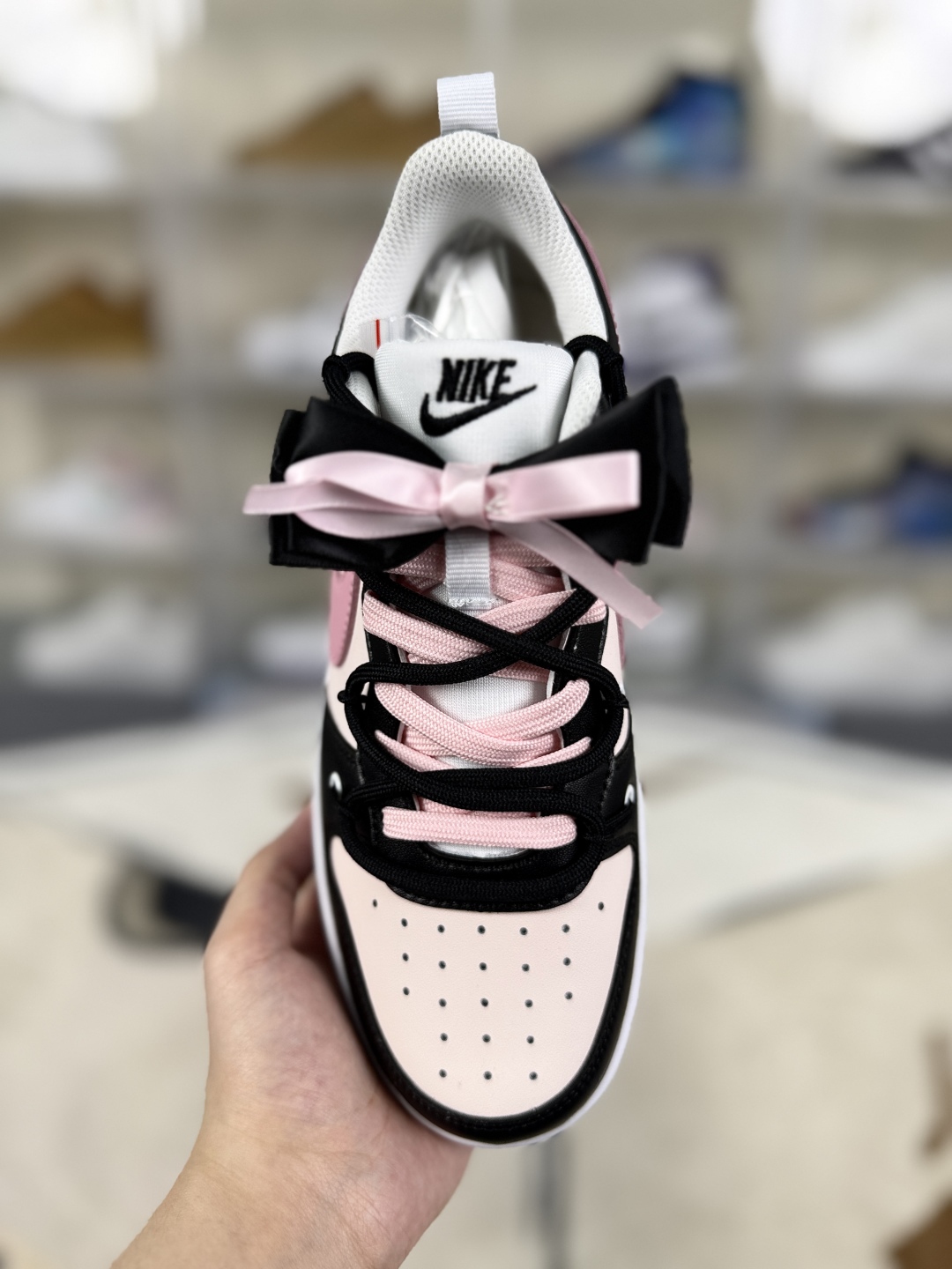 Nike Court Borough 2 Low Top Black Pink Leather Sneakers DV5456-104 5 cmp i1748125299283 3948 0 3
