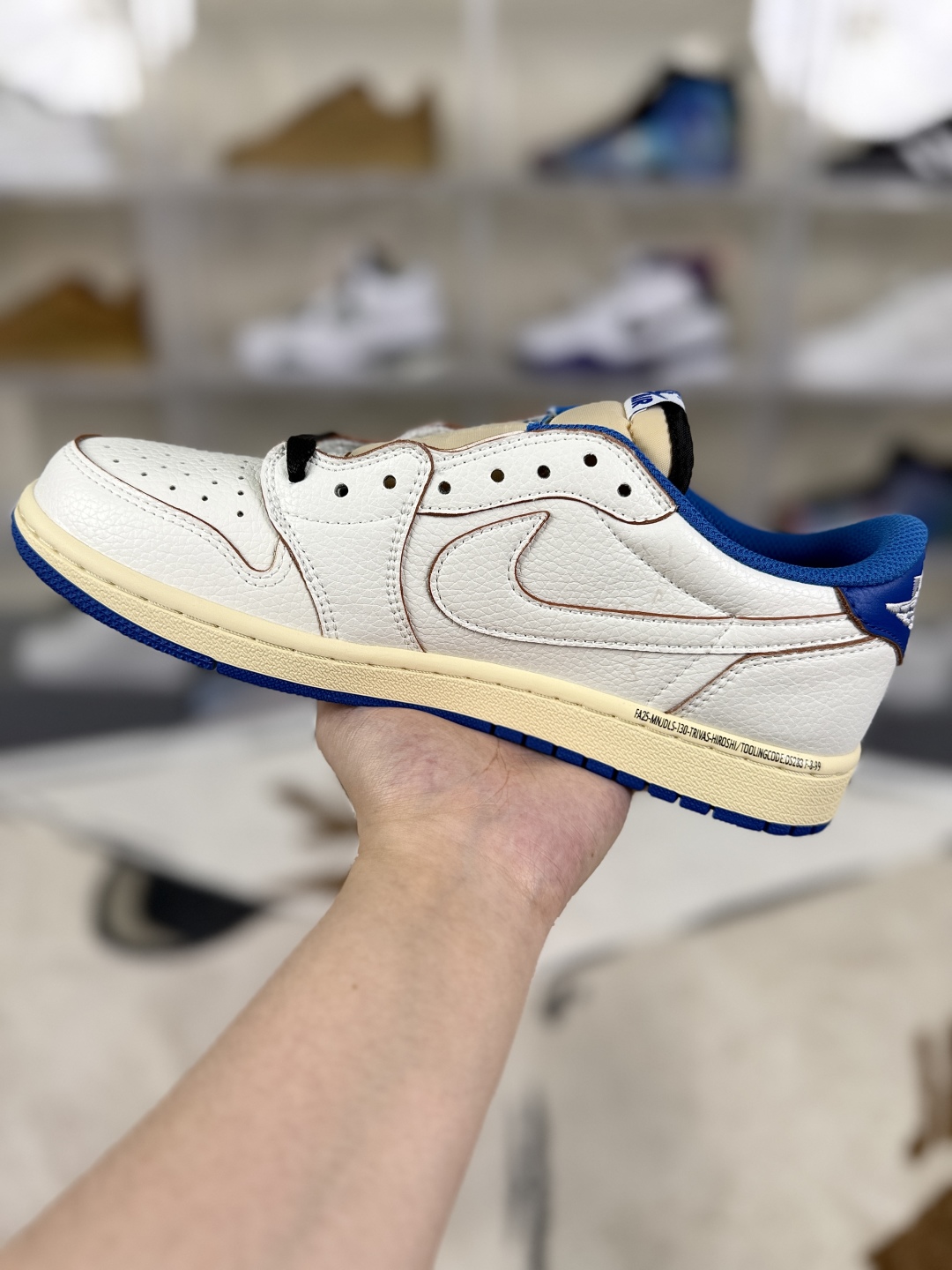 Travis Scott x Air Jordan 1 Low Basketball Shoes - Blue/White - Unisex 2 cmp i1748125338471 966 0 1