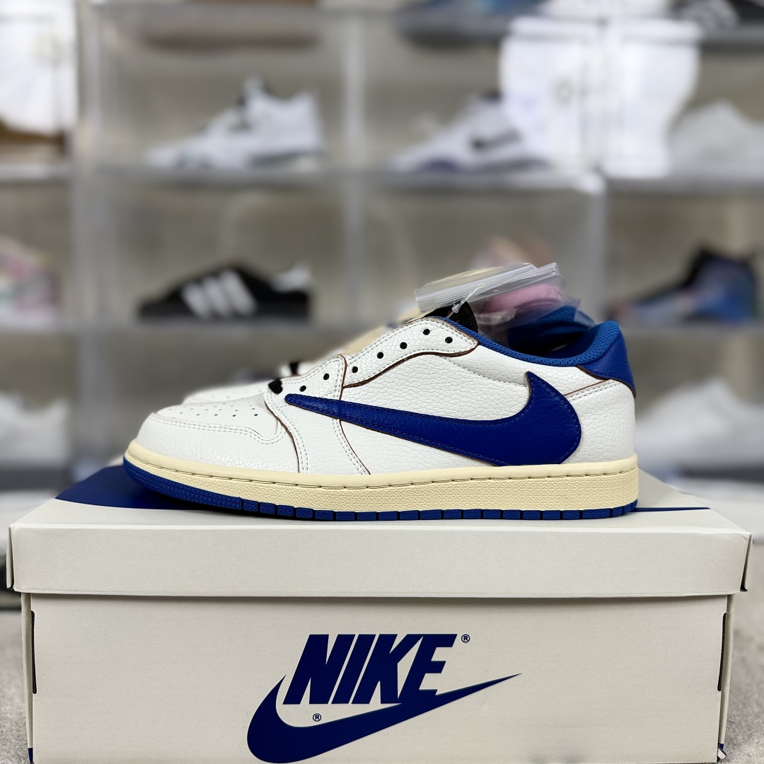 Travis Scott x Air Jordan 1 Low Basketball Shoes - Blue/White - Unisex 9 cmp i1748127382161 911 0 8
