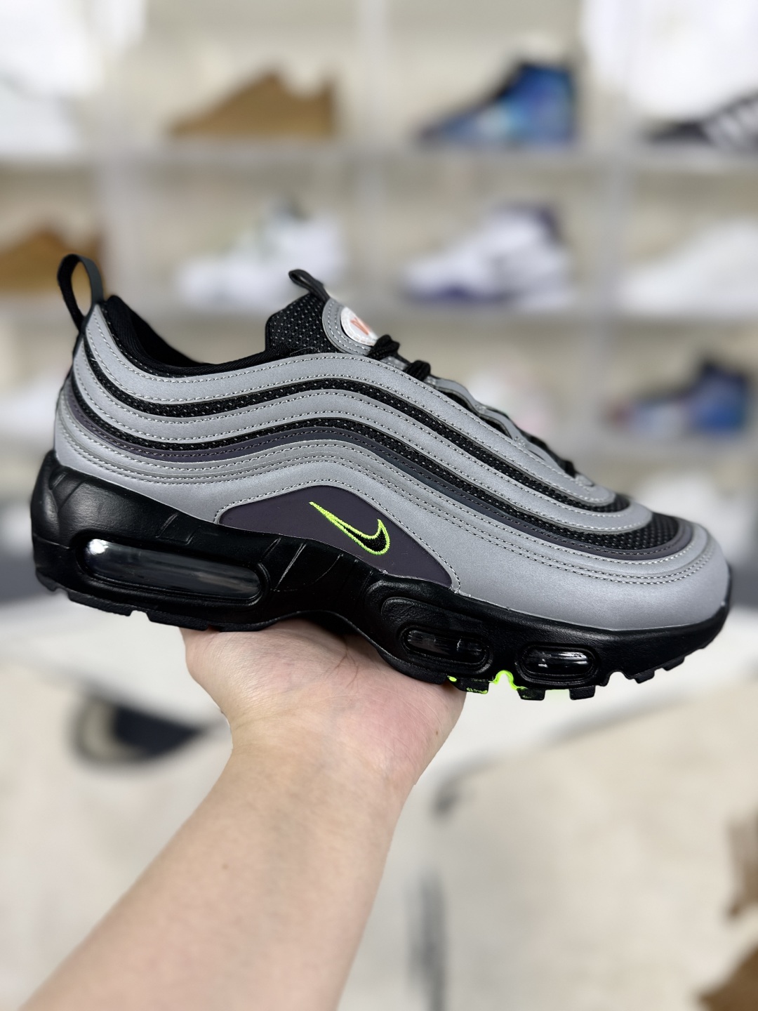 Nike Air Max 97 'Ducks of a Feather Thunder' Running Shoes - Grey/Black 1 cmp i1748295708606 7740 0 0