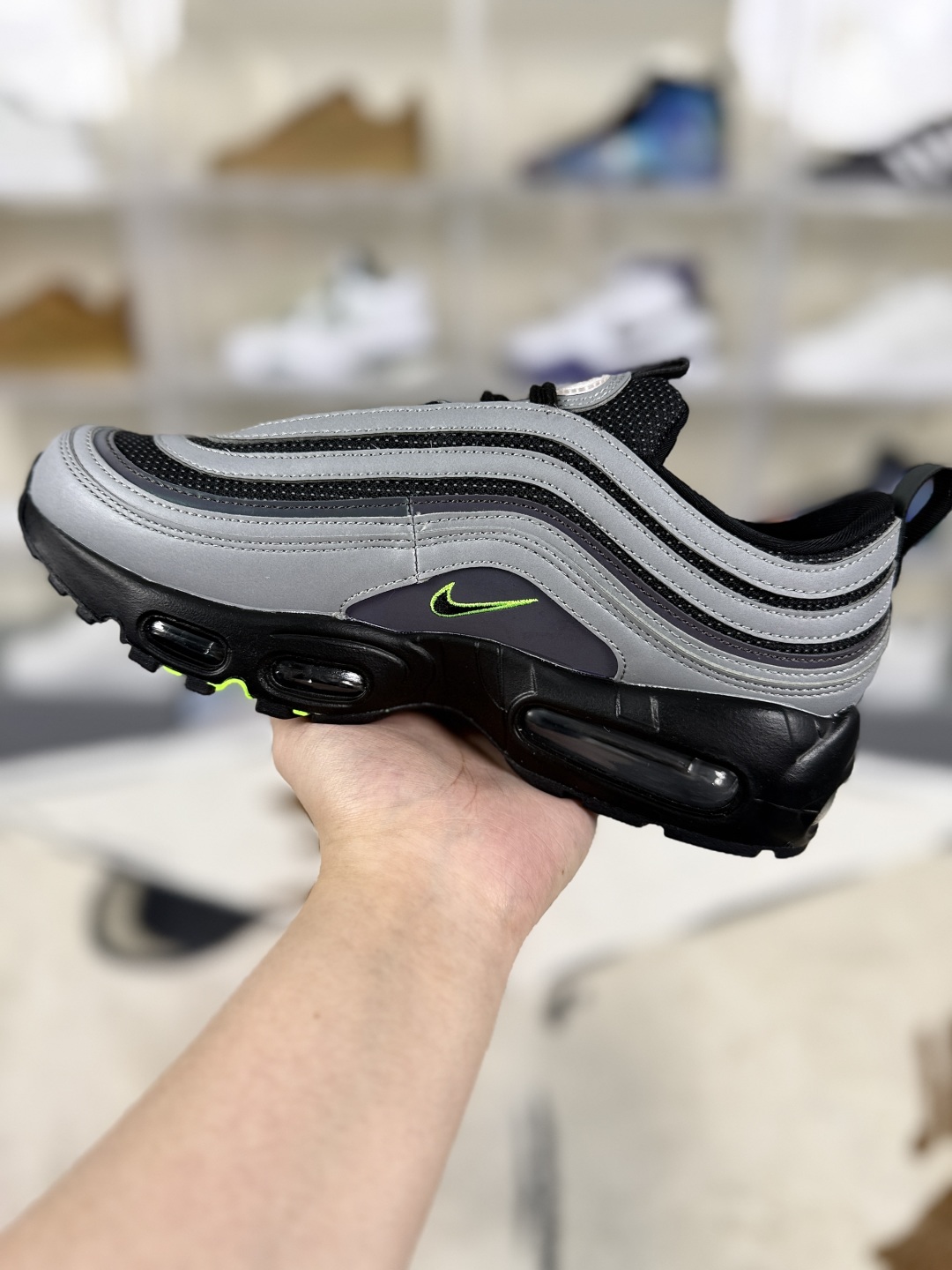 Nike Air Max 97 'Ducks of a Feather Thunder' Running Shoes - Grey/Black 2 cmp i1748295708625 3578 0 1