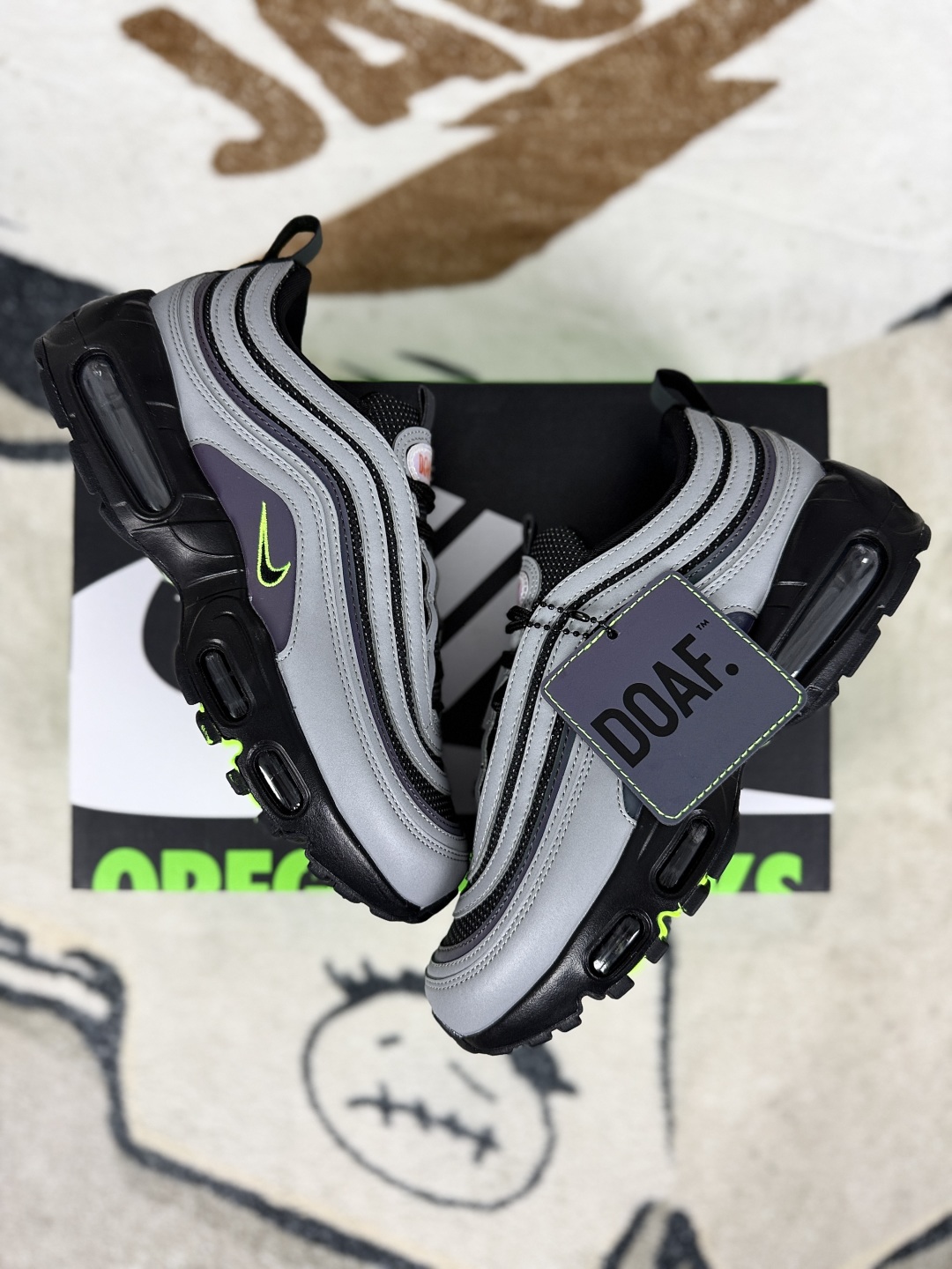 Nike Air Max 97 'Ducks of a Feather Thunder' Running Shoes - Grey/Black 5 cmp i1748295708643 7381 0 6