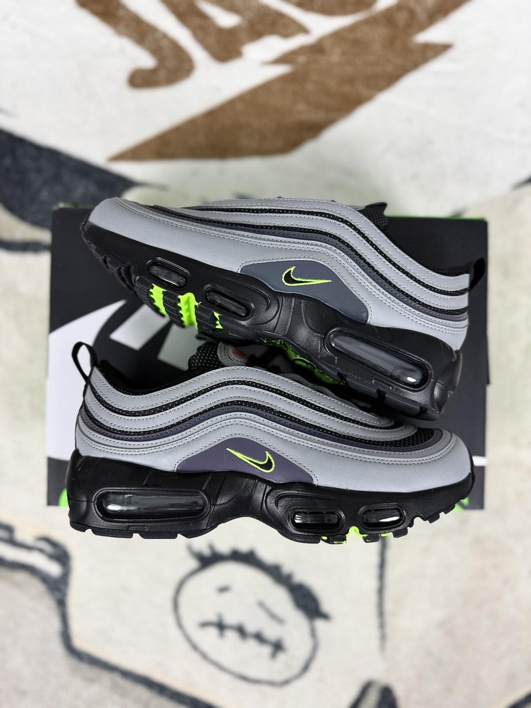 Nike Air Max 97 'Ducks of a Feather Thunder' Running Shoes - Grey/Black 8 cmp i1748295718269 5143 0 7