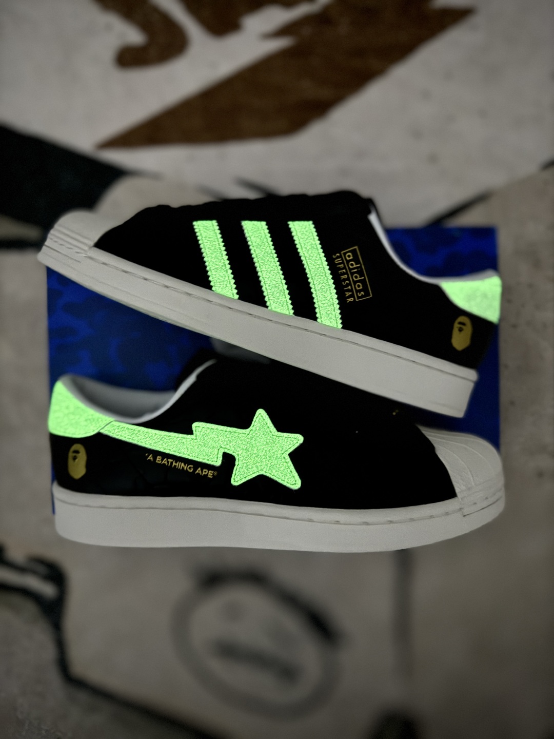 A Bathing Ape x Adidas Originals Superstar Low Top Sneakers - Unisex 9 cmp i1748295747410 1762 0 7