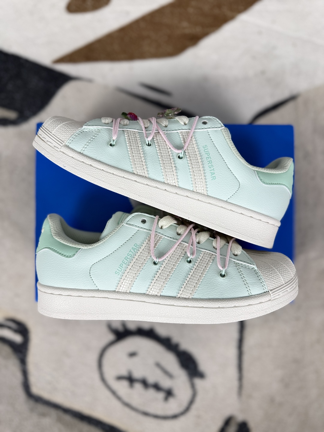 Adidas Originals Superstar 2 Low Top Sneakers - Light Green, Women's 8 cmp i1748295857109 11 0 7