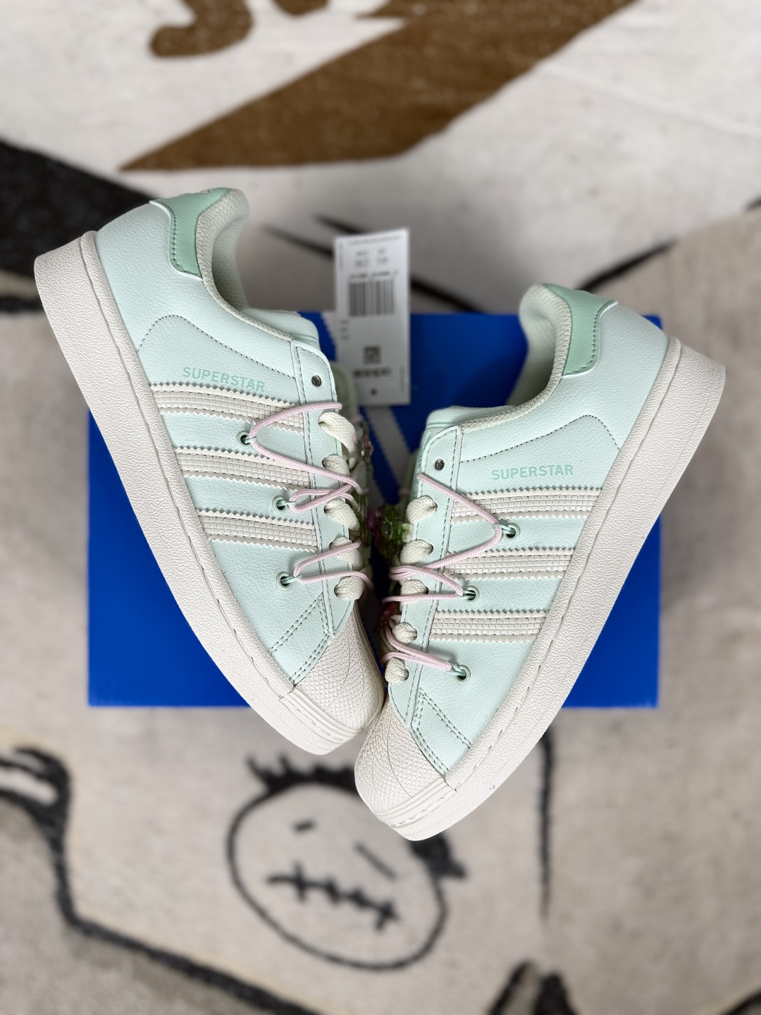 Adidas Originals Superstar 2 Low Top Sneakers - Light Green, Women's 5 cmp i1748295857114 3837 0 6