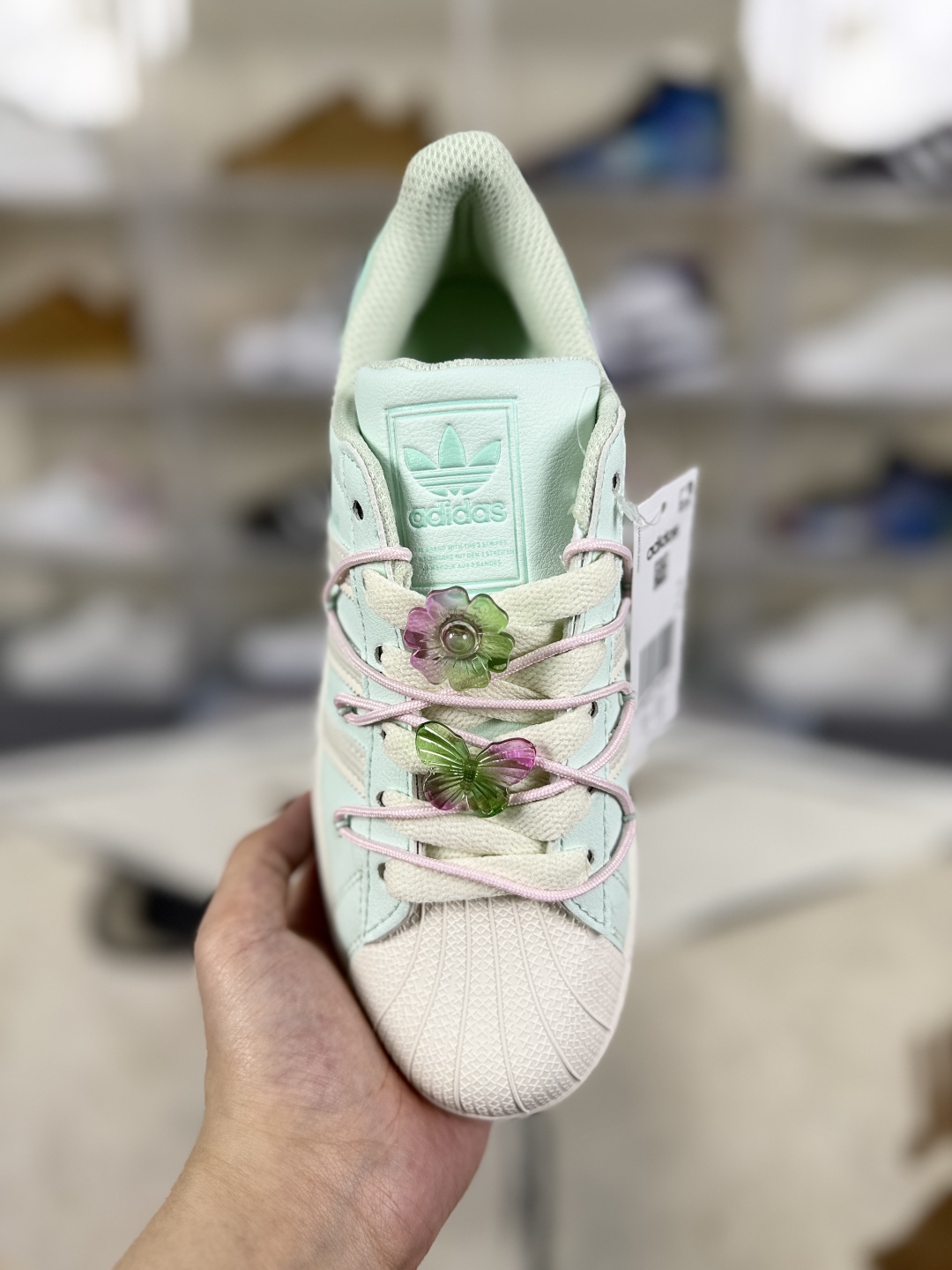 Adidas Originals Superstar 2 Low Top Sneakers - Light Green, Women's 4 cmp i1748295857117 9690 0 3