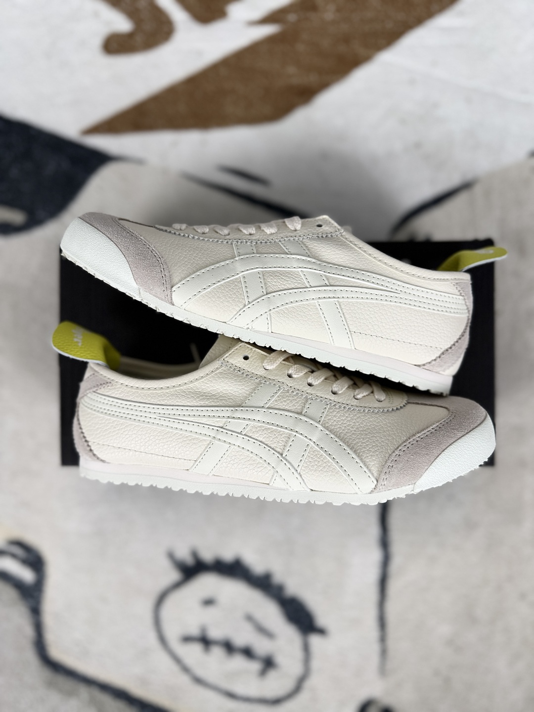Onitsuka Tiger Mexico 66 Cream/Beige Leather Low-Top Sneakers Unisex Shoes 9 cmp i1748468318943 516 0 7