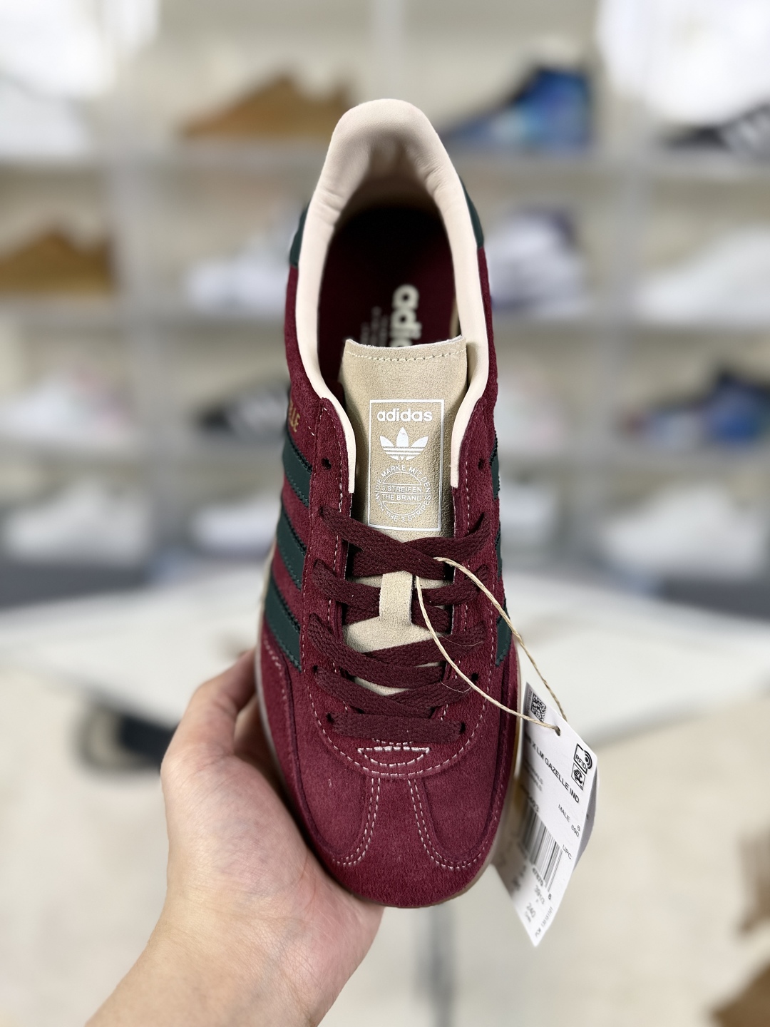 Adidas Originals Gazelle Indoor: Classic Burgundy Suede Low-Top Sneakers 4 cmp i1748468341127 658 0 3