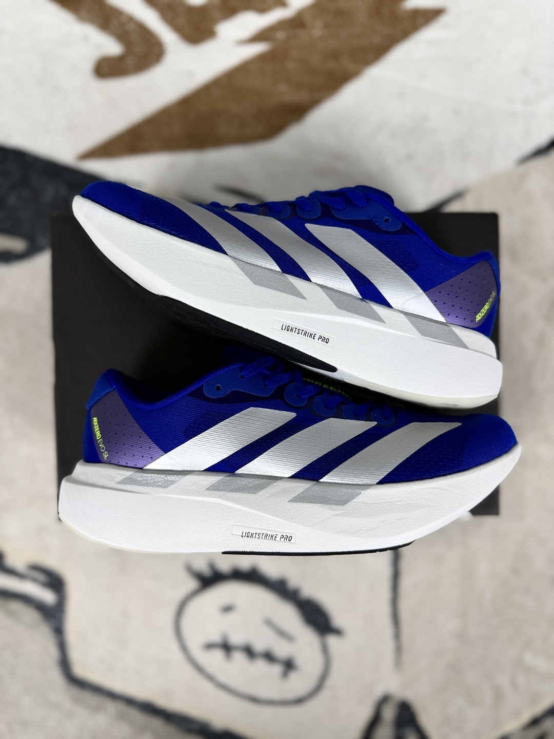 Adidas Adizero Evo SL Blue Silver Lightweight Breathable Running Shoes 9 cmp i1748468403846 2539 0 7