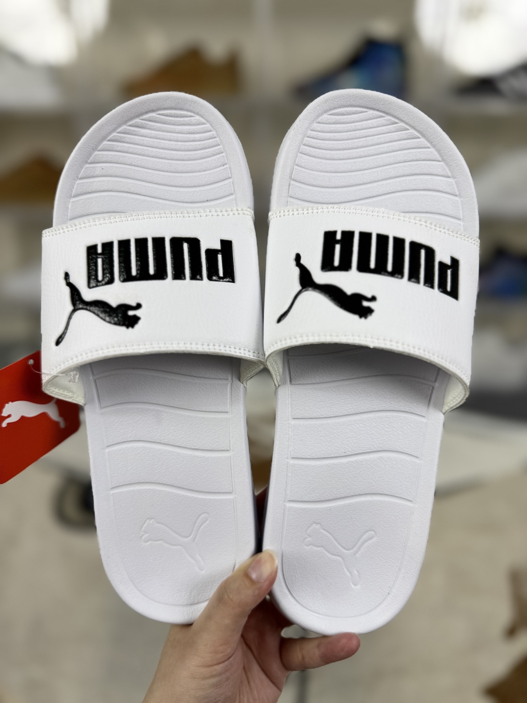 PUMA Popcat 20 Split White Slide Sandal, Unisex Athletic Comfort, Sizes 6-12 4 cmp i1748551010113 9930 0 2