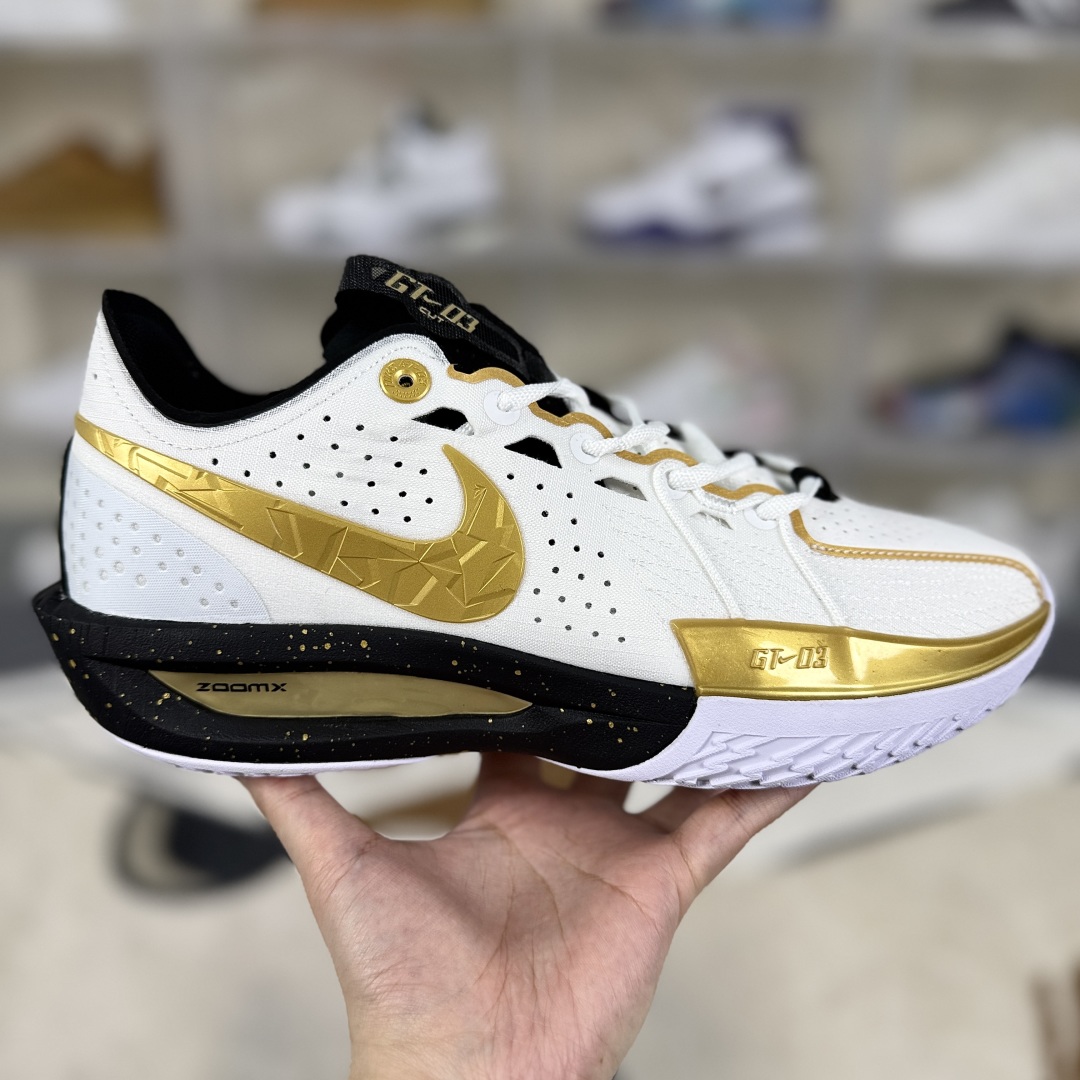 Nike Air Zoom G.T. Cut 3 EP Basketball Shoes - White/Gold - HF5702-170 8 cmp i1748702049829 7180 0 5