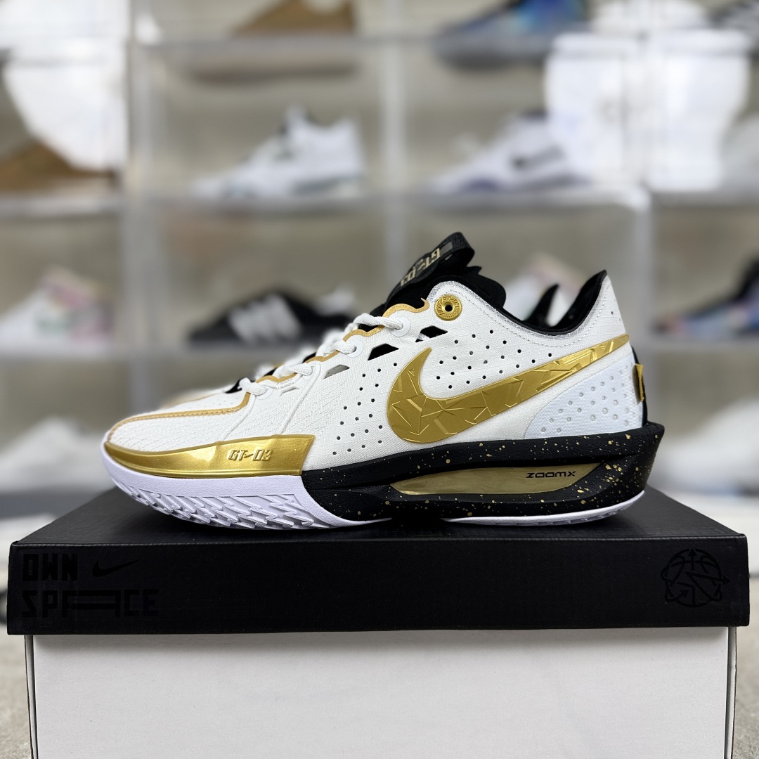 Nike Air Zoom G.T. Cut 3 EP Basketball Shoes - White/Gold - HF5702-170 10 cmp i1748702049829 9097 0 8