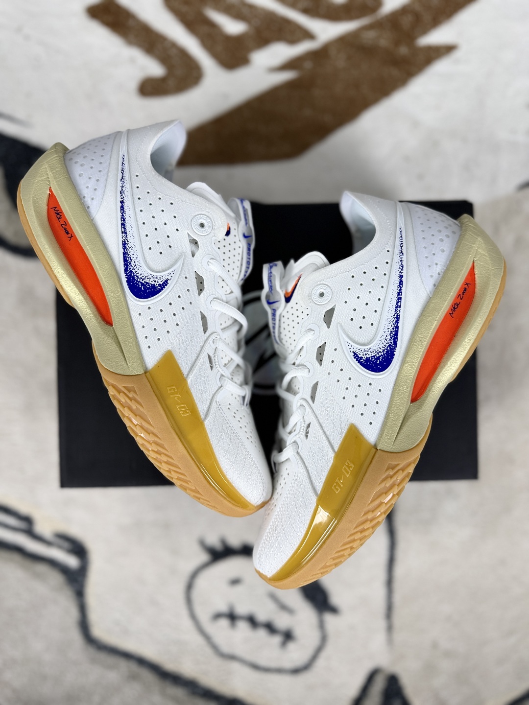 Nike Air Zoom G.T. Cut 3 Basketball Shoes - White/Blue/Orange - HJ8205-100 6 cmp i1748702087425 8165 0 6