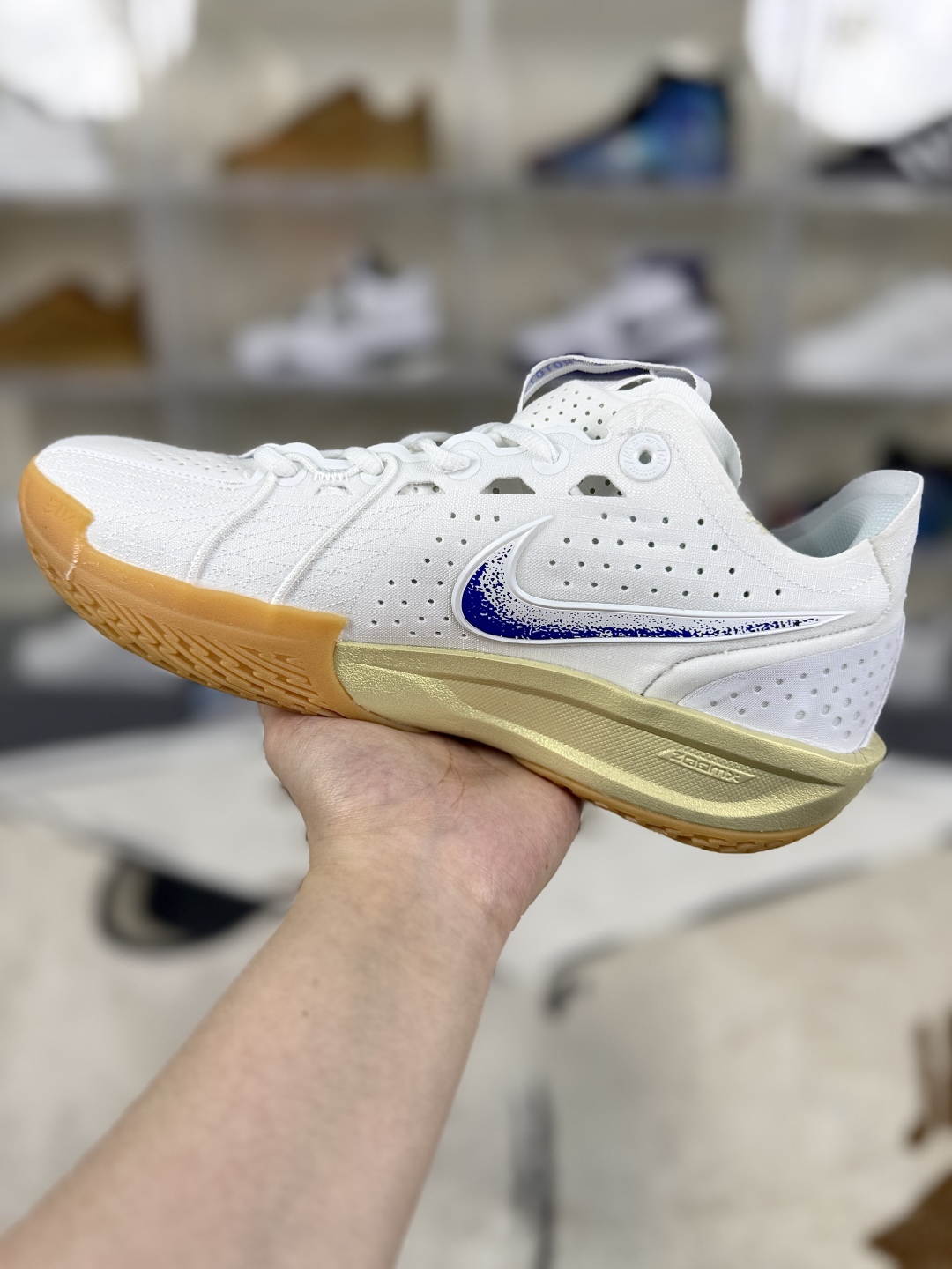 Nike Air Zoom G.T. Cut 3 Basketball Shoes - White/Blue/Orange - HJ8205-100 3 cmp i1748702094339 8914 0 1