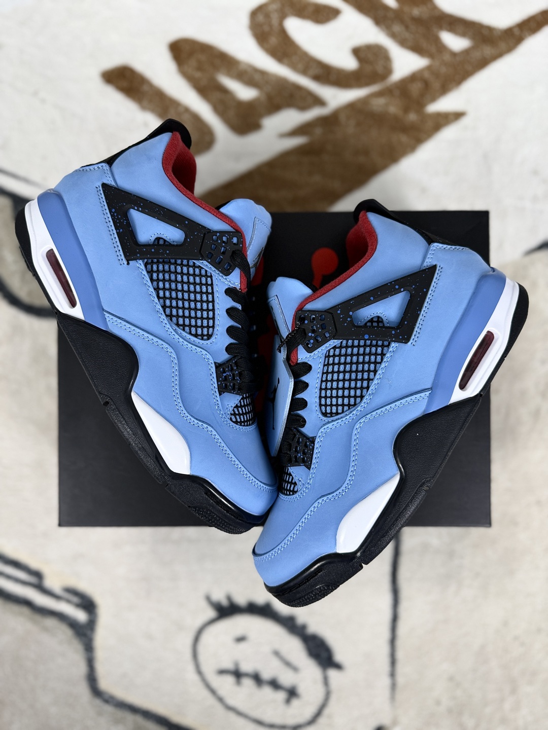 Travis Scott x Jordan Air Jordan 4 Retro Basketball Shoes - Ice Blue 5 cmp i1748702391282 1200 0 6