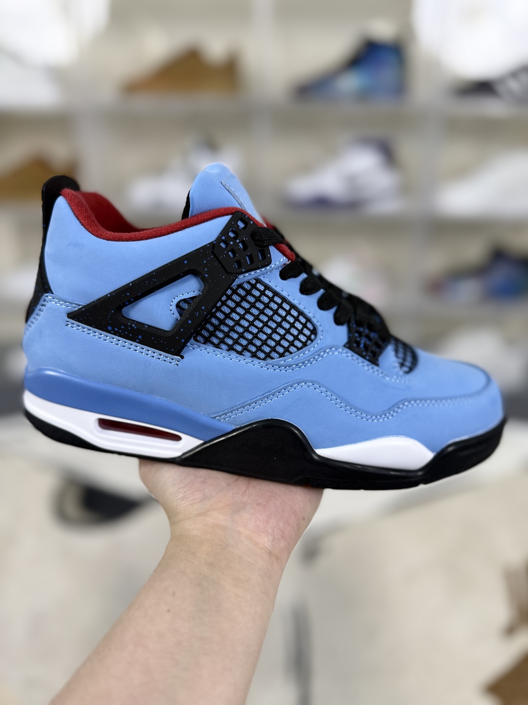 Travis Scott x Jordan Air Jordan 4 Retro Basketball Shoes - Ice Blue 1 cmp i1748702391283 1386 0 0