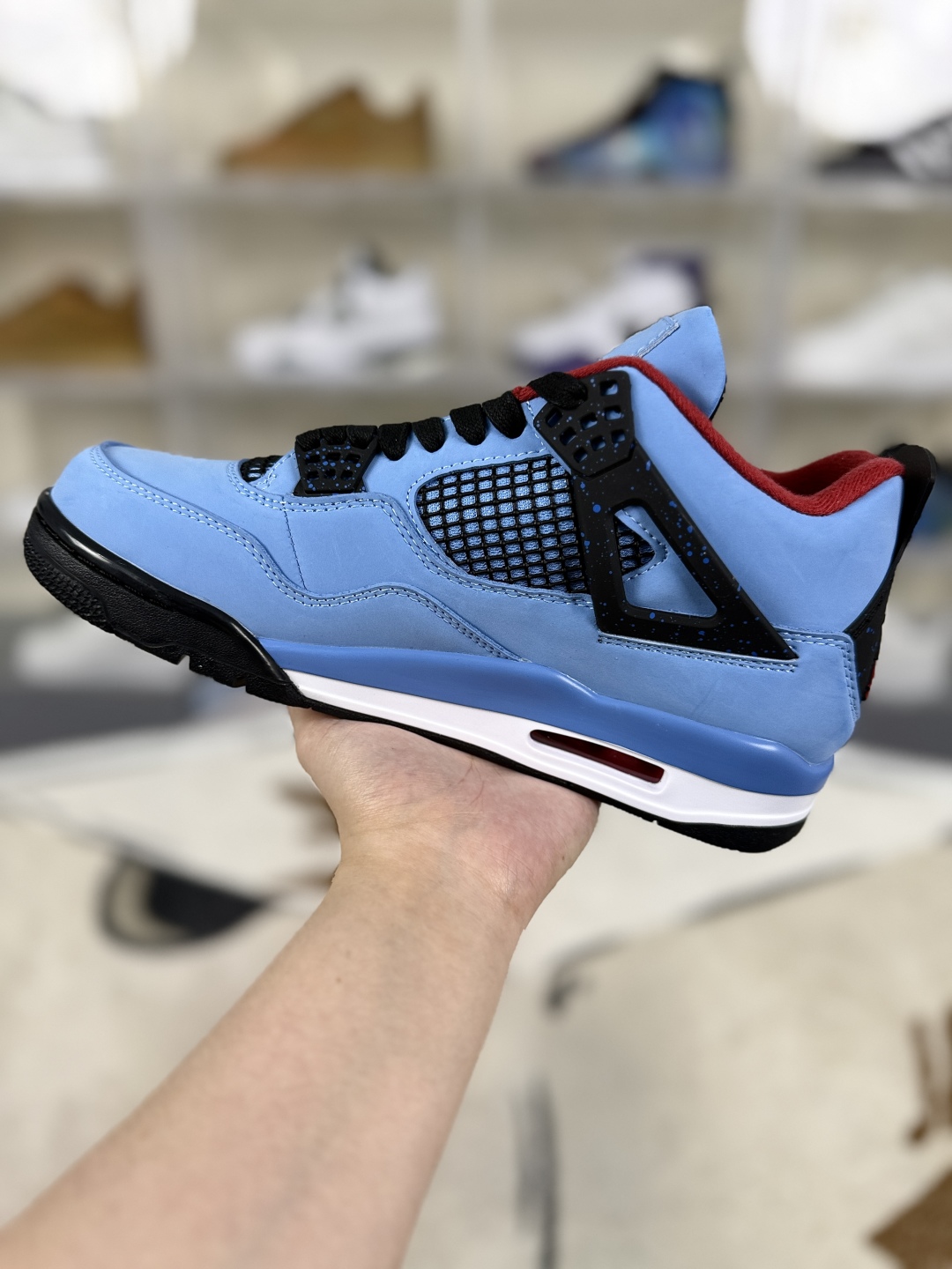 Travis Scott x Jordan Air Jordan 4 Retro Basketball Shoes - Ice Blue 2 cmp i1748702391285 9491 0 1
