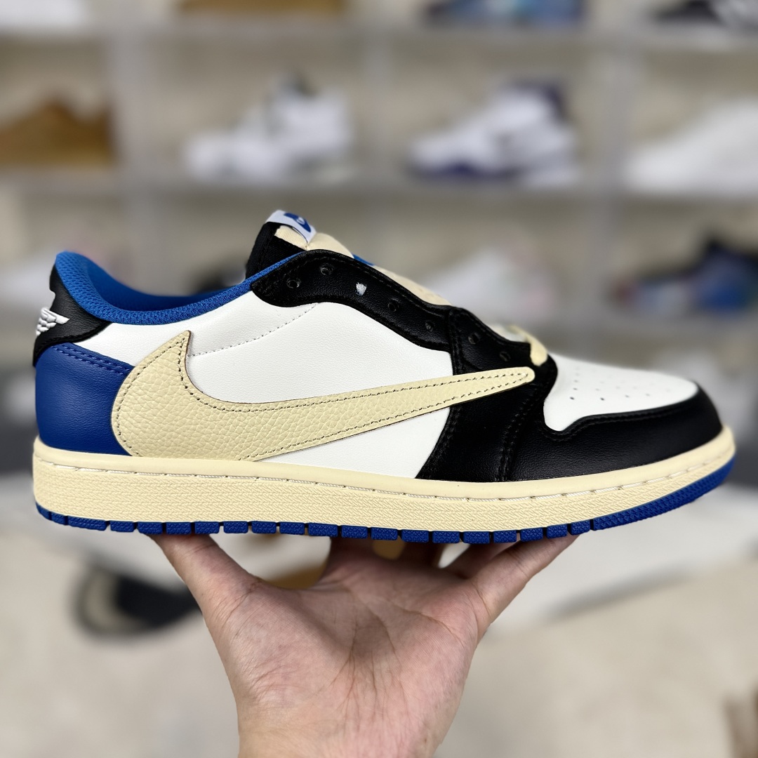 Travis Scott x Fragment Design Air Jordan 1 Low OG SP - White/Black/Blue 7 cmp i1749075603637 104 0 5