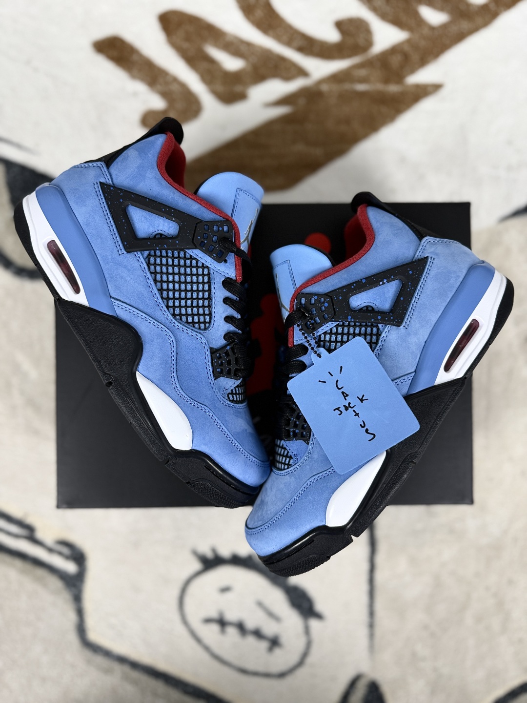 Travis Scott x Air Jordan 4 Retro 'Cactus Jack' Blue Sneakers 5 cmp i1749075732683 7643 0 6