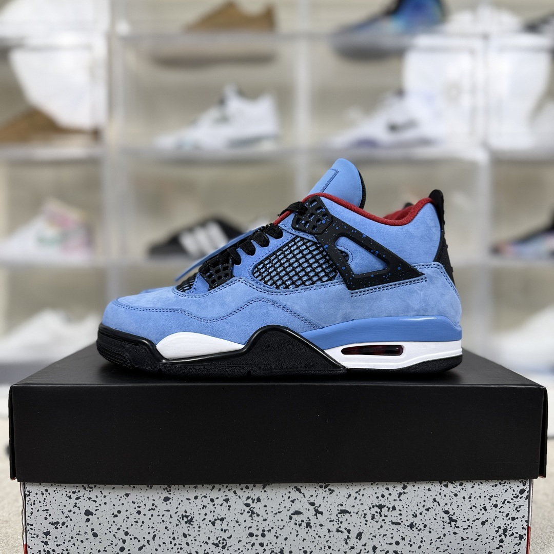 Travis Scott x Air Jordan 4 Retro 'Cactus Jack' Blue Sneakers 9 cmp i1749075734851 4215 0 8