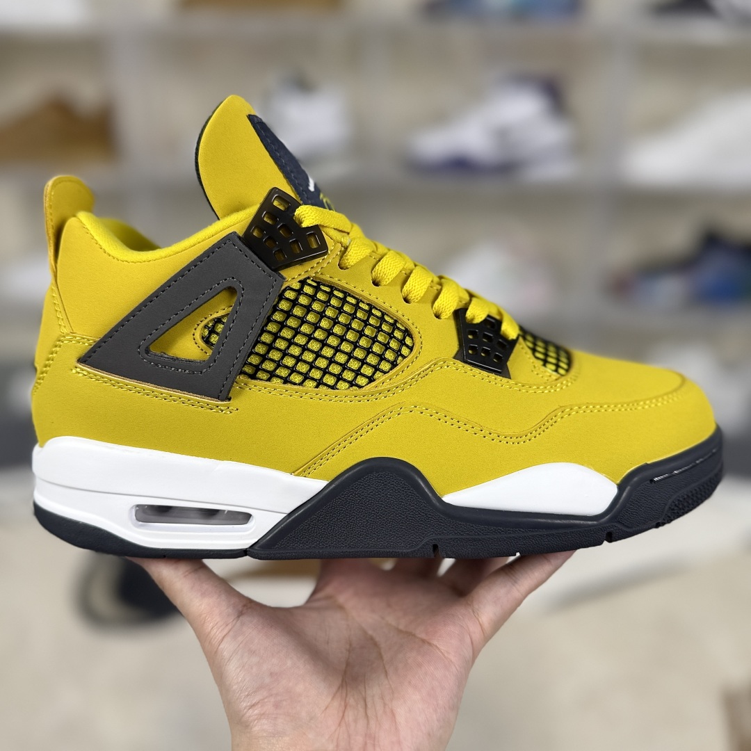 Air Jordan 4 Retro 'Tour Yellow' Sneaker, Mid-Top Basketball Shoes for Men & Women 7 cmp i1749159746014 7714 0 5
