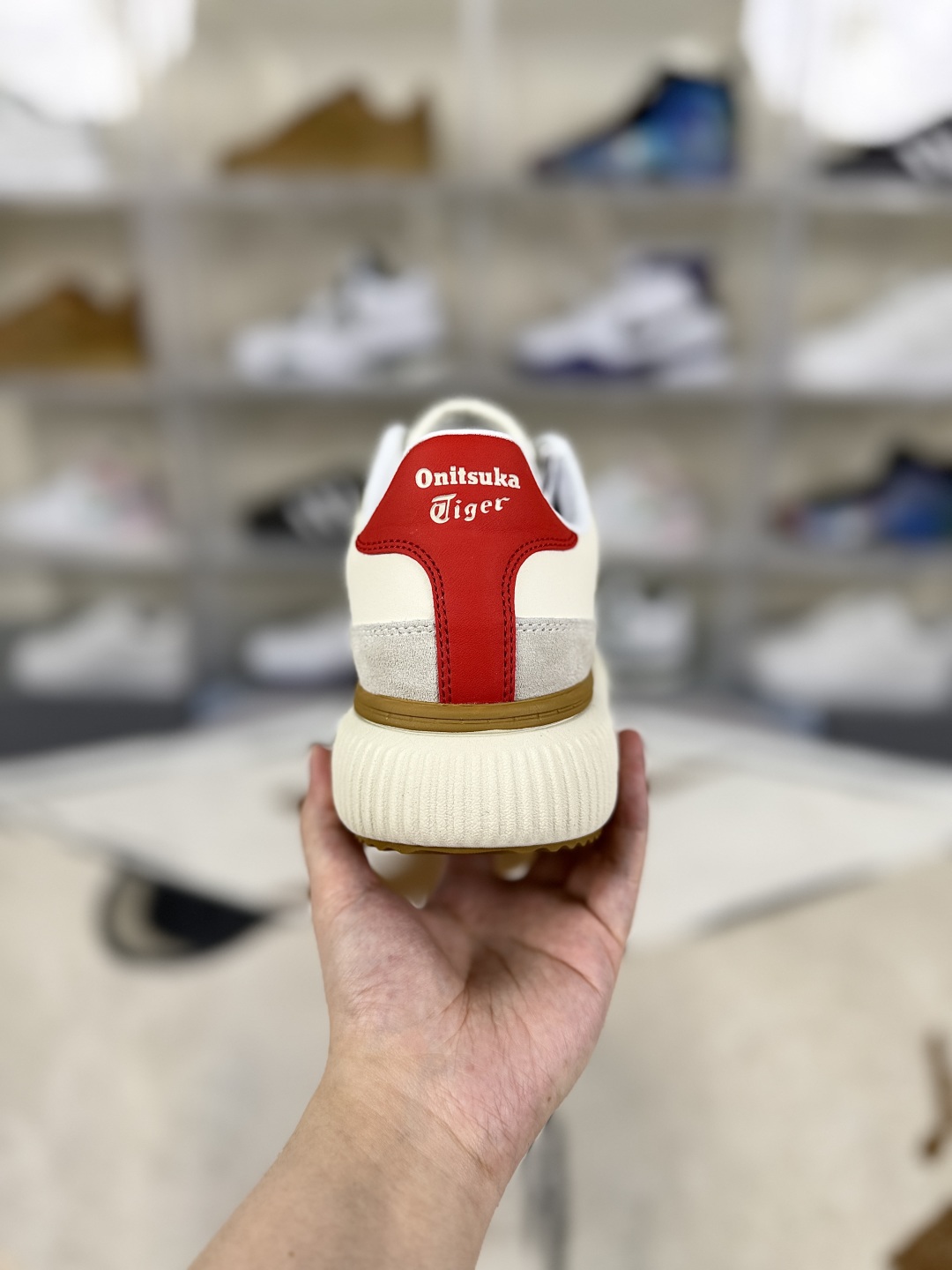 Onitsuka Tiger Delecity Cream/Red Casual Shoes - Comfortable & Stylish 4 cmp i1749296543911 6358 0 2