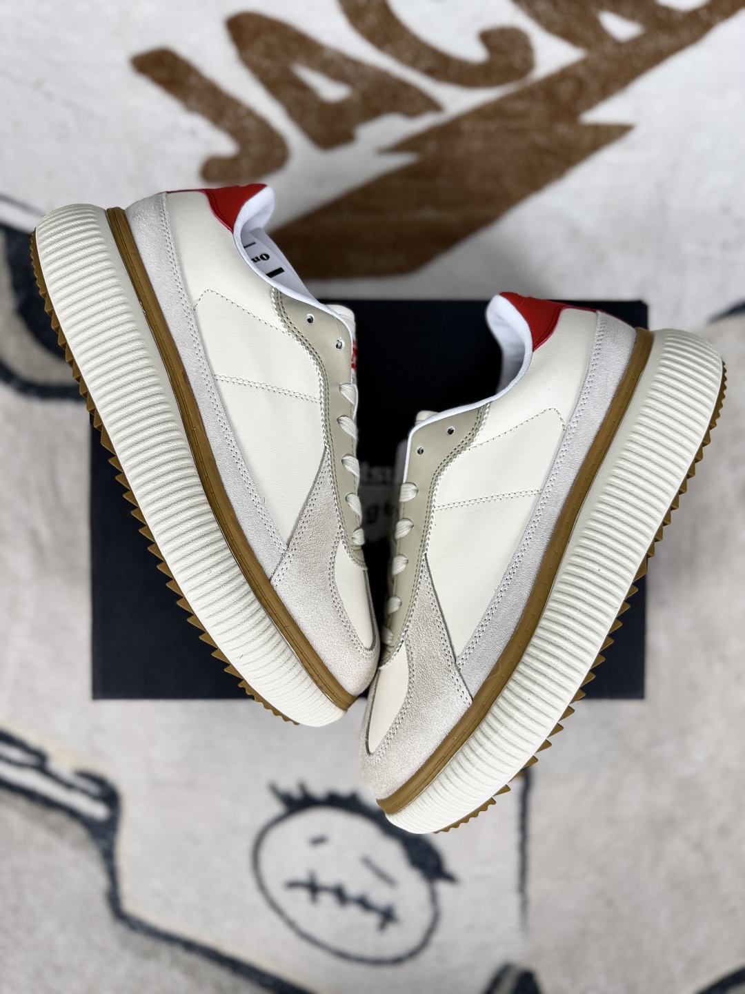 Onitsuka Tiger Delecity Cream/Red Casual Shoes - Comfortable & Stylish 6 cmp i1749296543914 3457 0 6