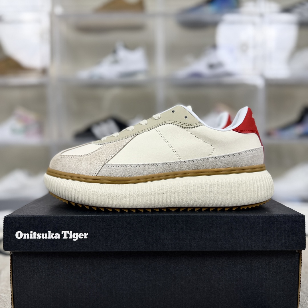 Onitsuka Tiger Delecity Cream/Red Casual Shoes - Comfortable & Stylish 10 cmp i1749296545269 7563 0 8