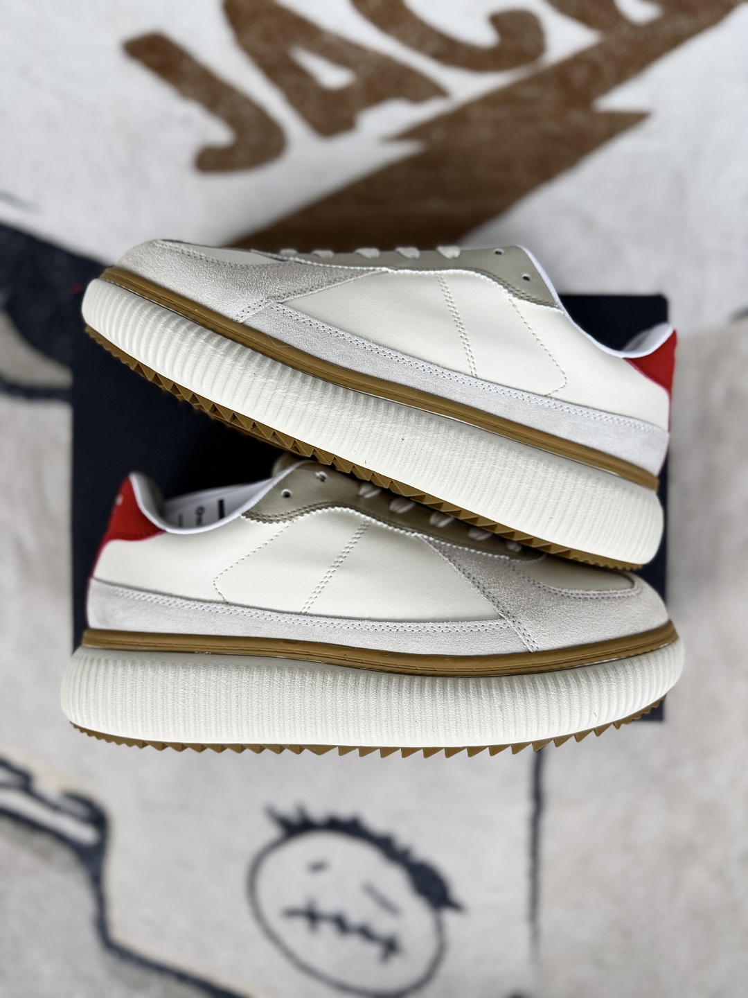 Onitsuka Tiger Delecity Cream/Red Casual Shoes - Comfortable & Stylish 9 cmp i1749296548097 4381 0 7