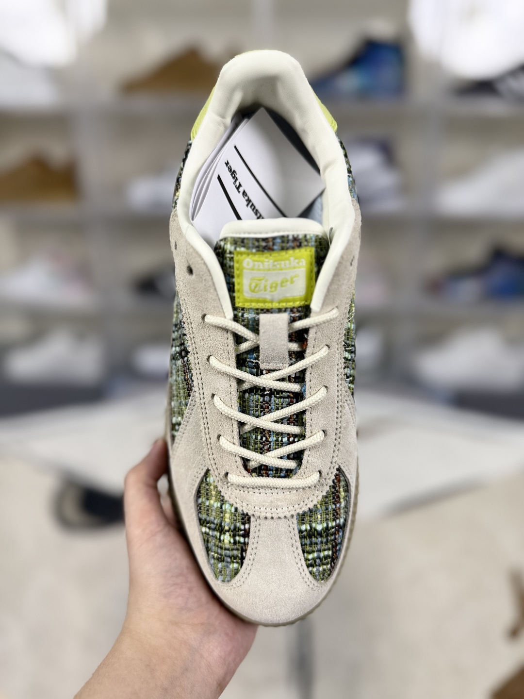 Onitsuka Tiger Delecity Green Plaid Sneakers, Low Top Casual Shoes 5 cmp i1749296588514 2219 0 3