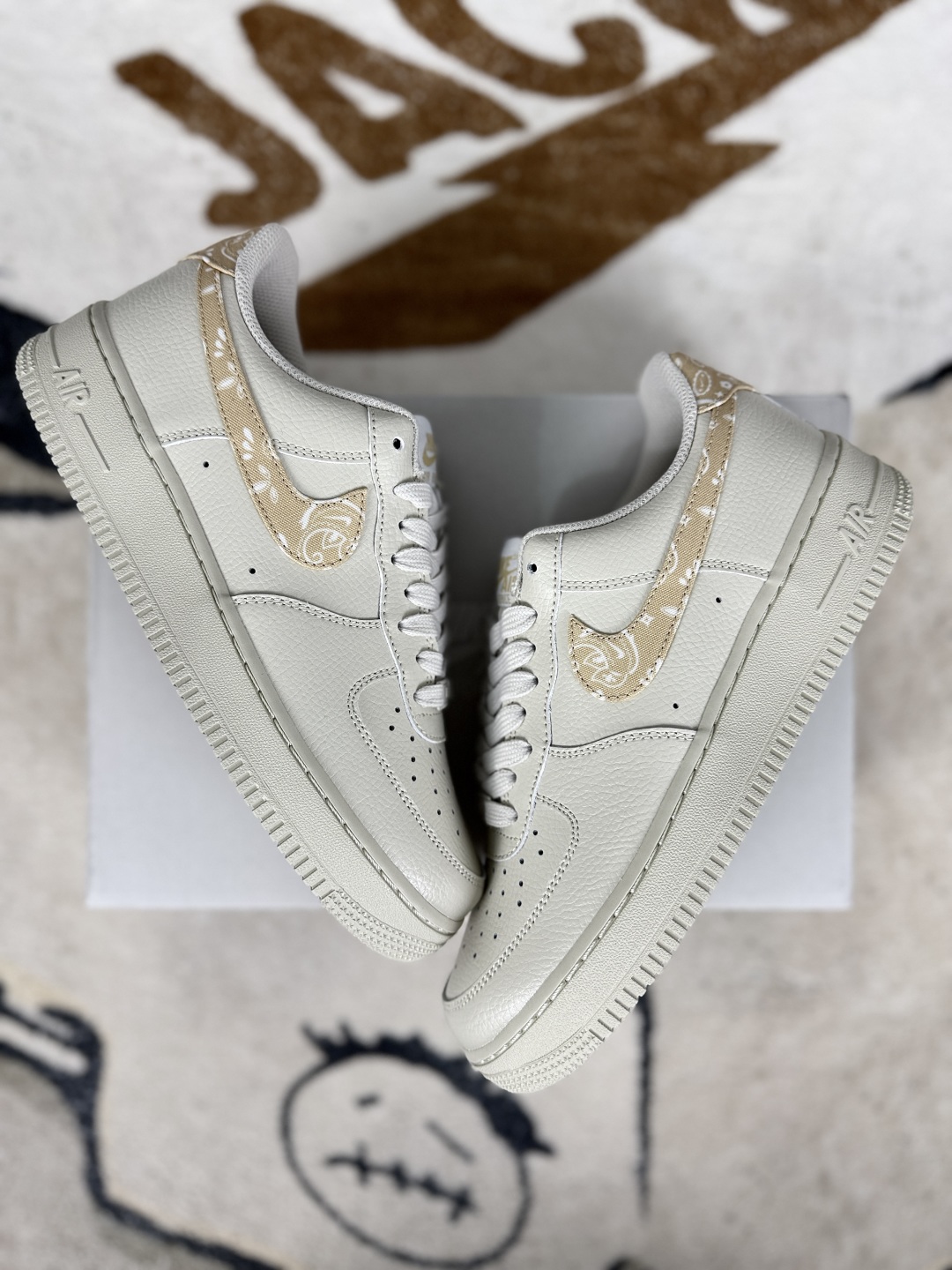 Nike Air Force 1 Low Beige Paisley - Comfortable & Stylish Sneakers (IH2051-072) 5 cmp i1749334751731 931 0 6