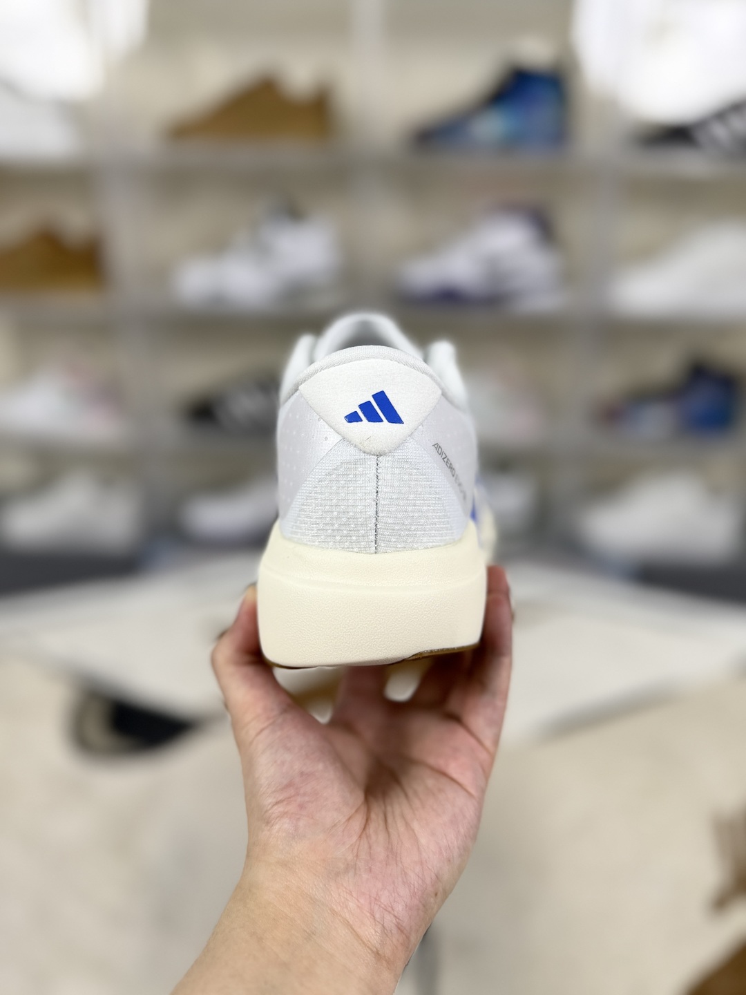 Adidas Adizero Evo SL Running Shoes - White & Blue, Lightstrike Pro, Unisex 4 cmp i1749756457812 5707 0 2