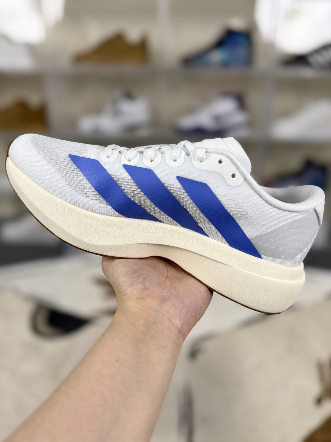 Adidas Adizero Evo SL Running Shoes - White & Blue, Lightstrike Pro, Unisex 3 cmp i1749756457843 4284 0 1