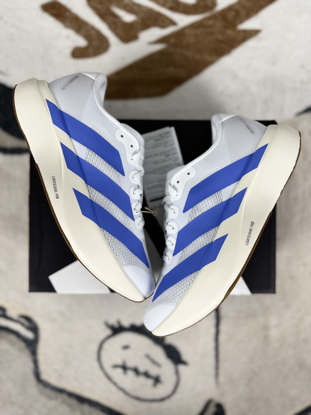 Adidas Adizero Evo SL Running Shoes - White & Blue, Lightstrike Pro, Unisex 6 cmp i1749756463739 959 0 6