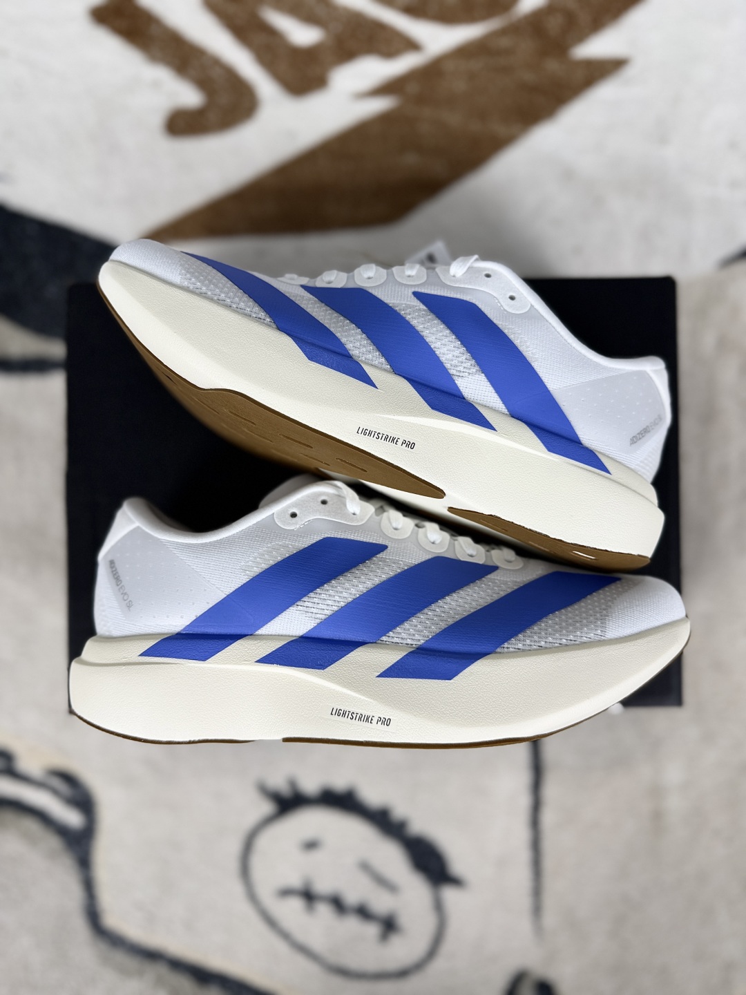 Adidas Adizero Evo SL Running Shoes - White & Blue, Lightstrike Pro, Unisex 9 cmp i1749756465137 4470 0 7