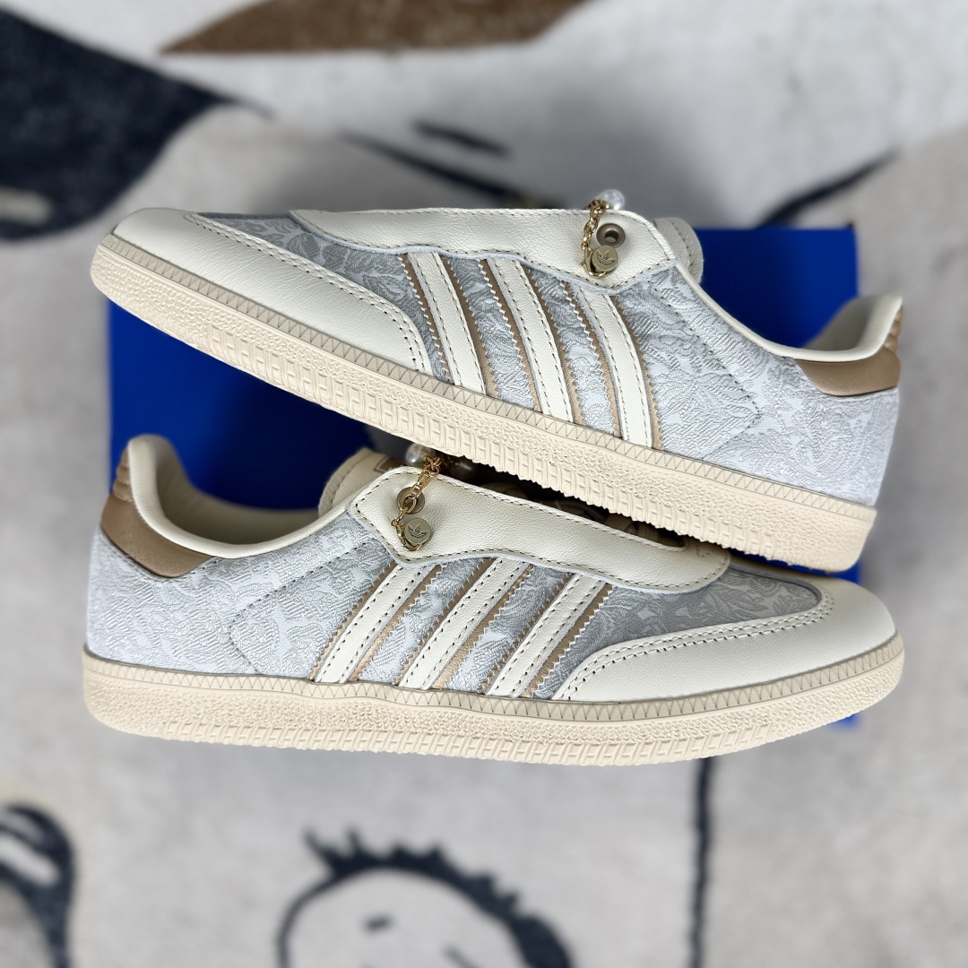 Adidas Originals Samba OG Women's Low-Top Sneakers - Light Grey & Beige 8 cmp i1750019580086 2215 0 7