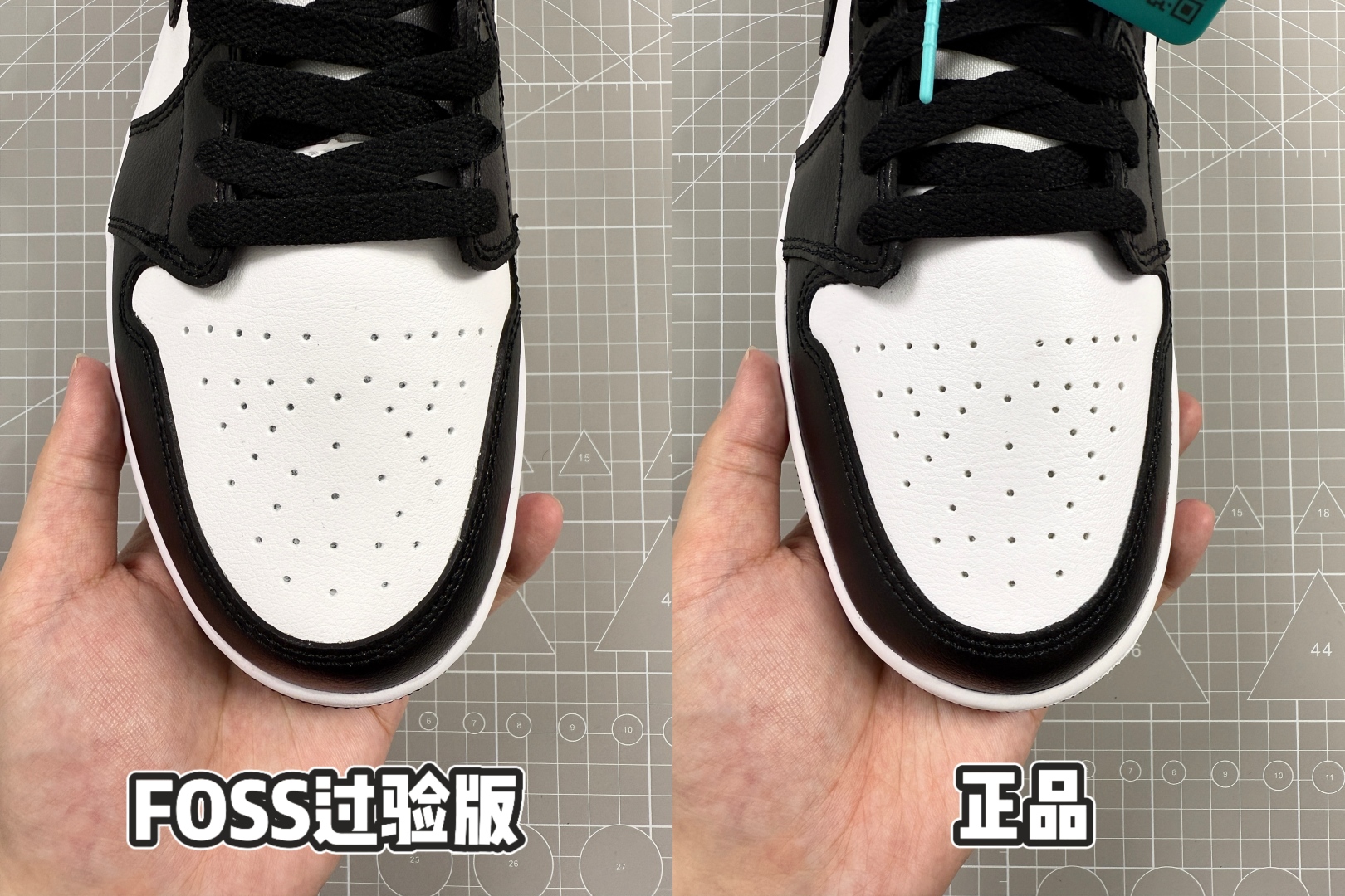Air Jordan 1 Low Premium Leather Sneakers - Black/White 4 cmp i1750026942485 3208 0 3