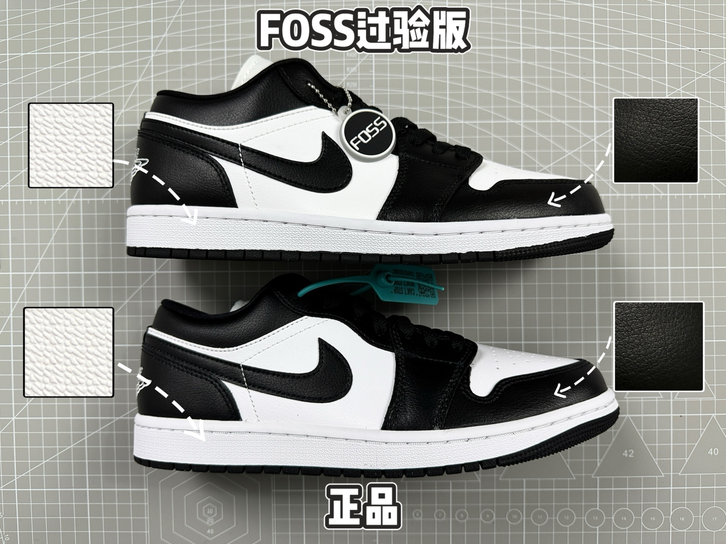 Air Jordan 1 Low Premium Leather Sneakers - Black/White 6 cmp i1750026942485 6273 0 5