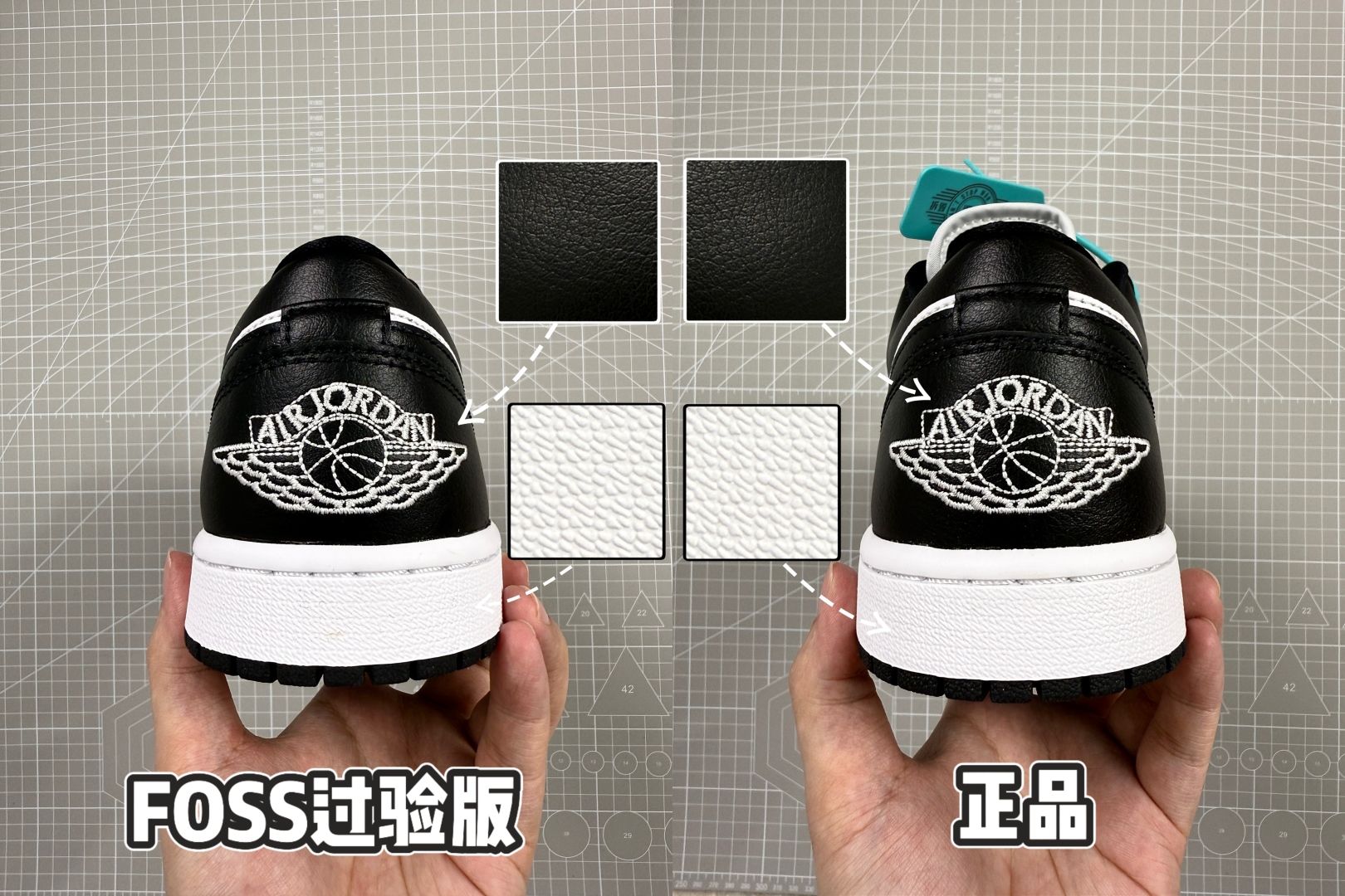 Air Jordan 1 Low Premium Leather Sneakers - Black/White 5 cmp i1750026942485 7377 0 4